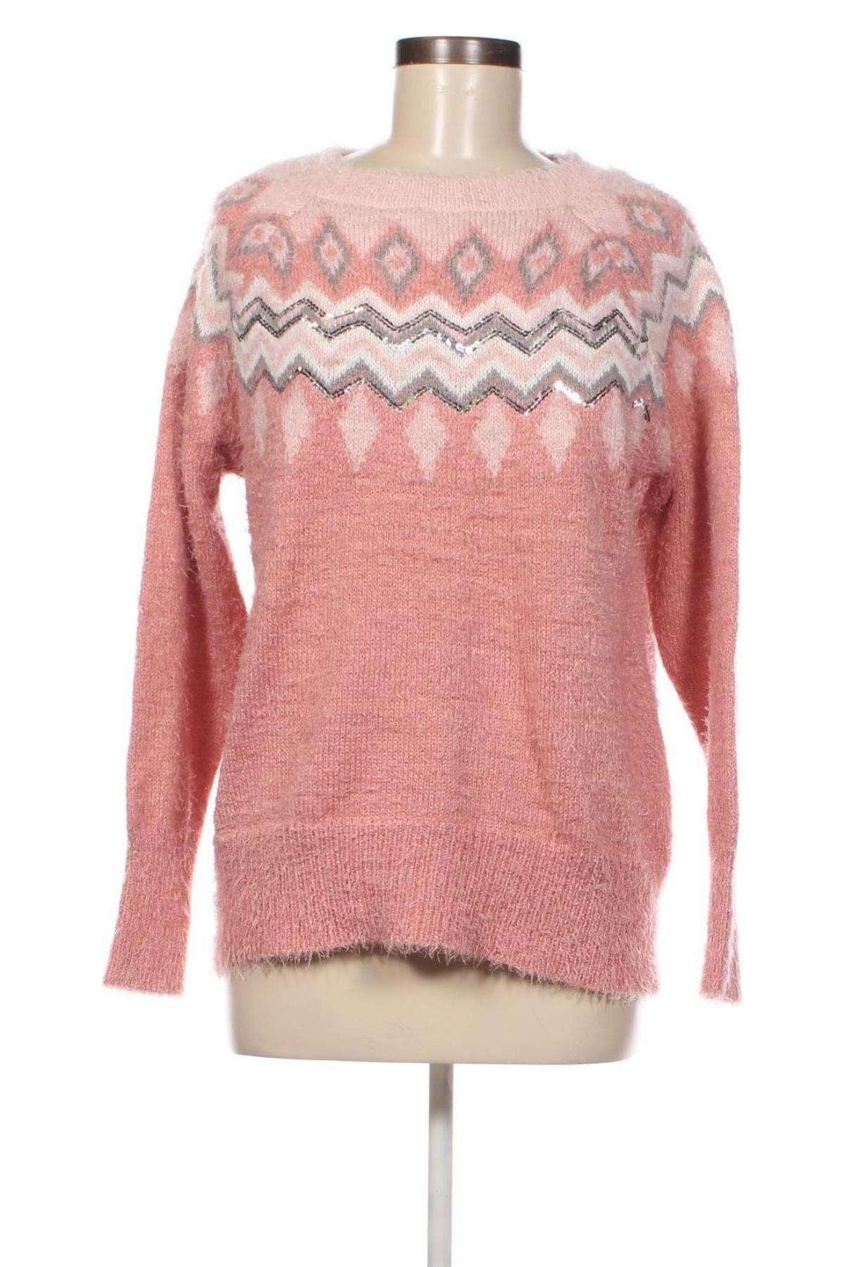 Дамски пуловер Janina, Размер M, Цвят Розов, Цена 7,54 лв.