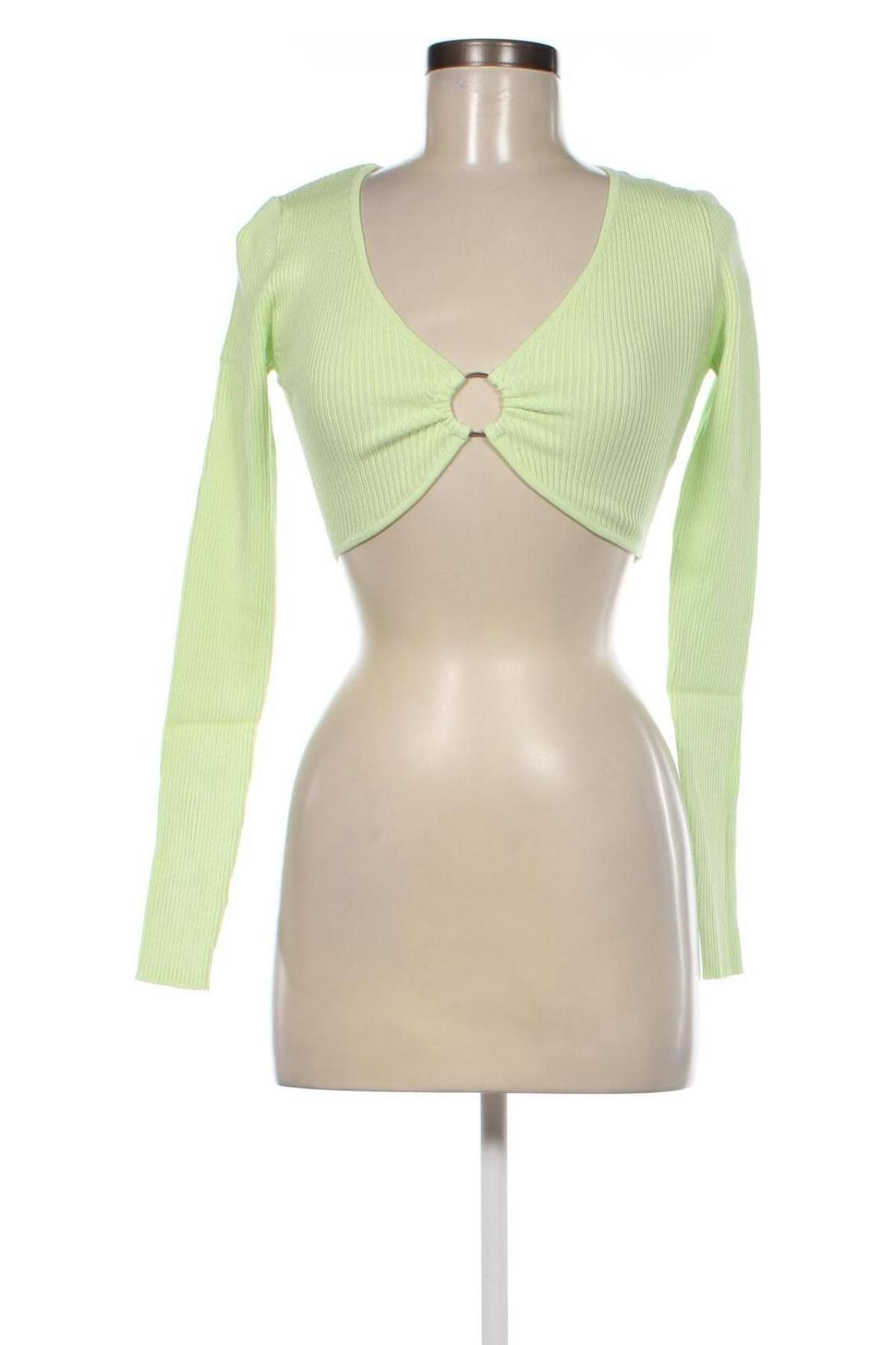 Дамски пуловер Jennyfer, Размер XS, Цвят Зелен, Цена 17,94 лв.