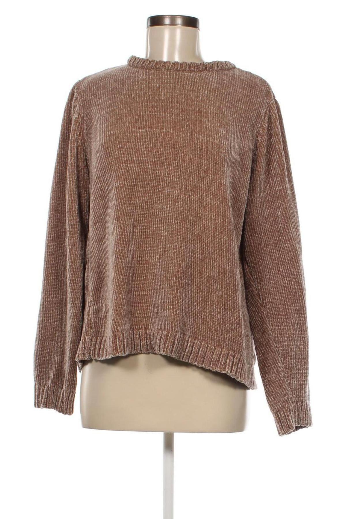 Дамски пуловер Karen Scott, Размер XL, Цвят Кафяв, Цена 10,15 лв.