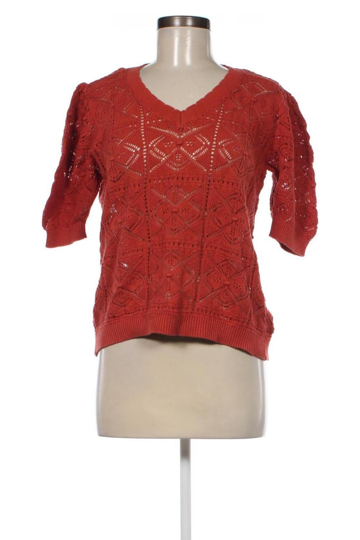Дамски пуловер Laura Torelli, Размер M, Цвят Оранжев, Цена 5,80 лв.