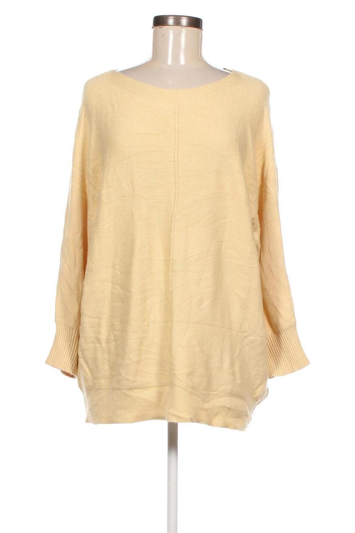 Дамски пуловер Laura Torelli, Размер L, Цвят Жълт, Цена 7,25 лв.