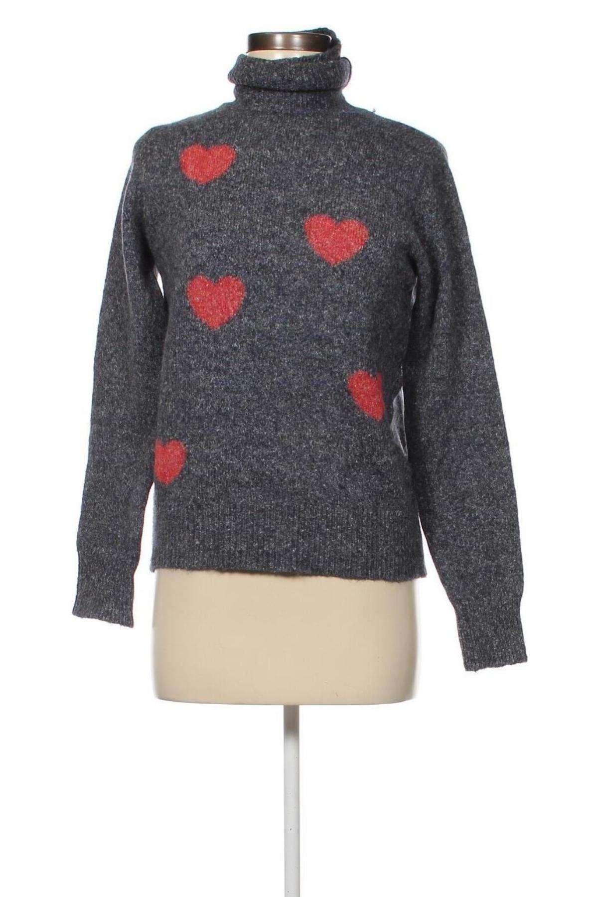Γυναικείο πουλόβερ Made In Italy, Μέγεθος S, Χρώμα Γκρί, Τιμή 4,49 €