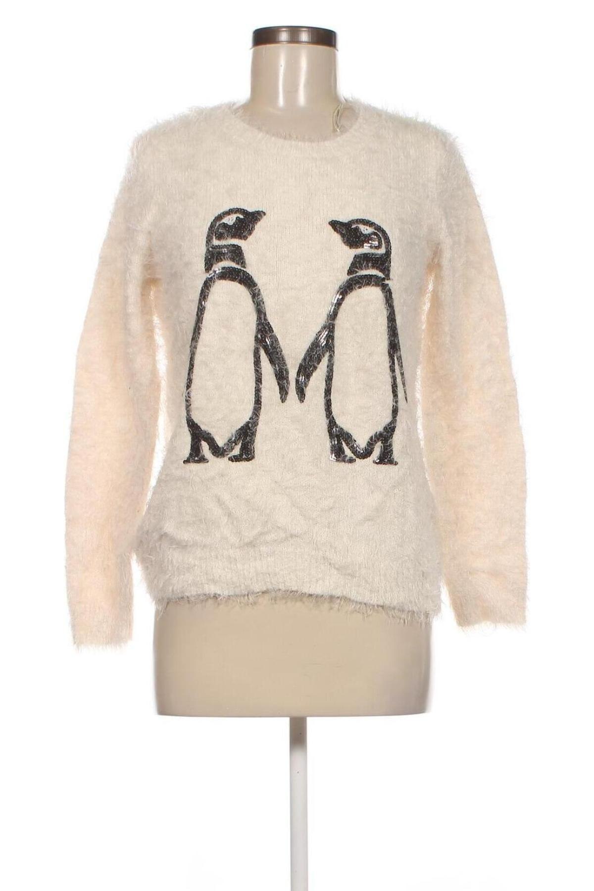 Γυναικείο πουλόβερ Marks & Spencer, Μέγεθος M, Χρώμα Εκρού, Τιμή 3,71 €