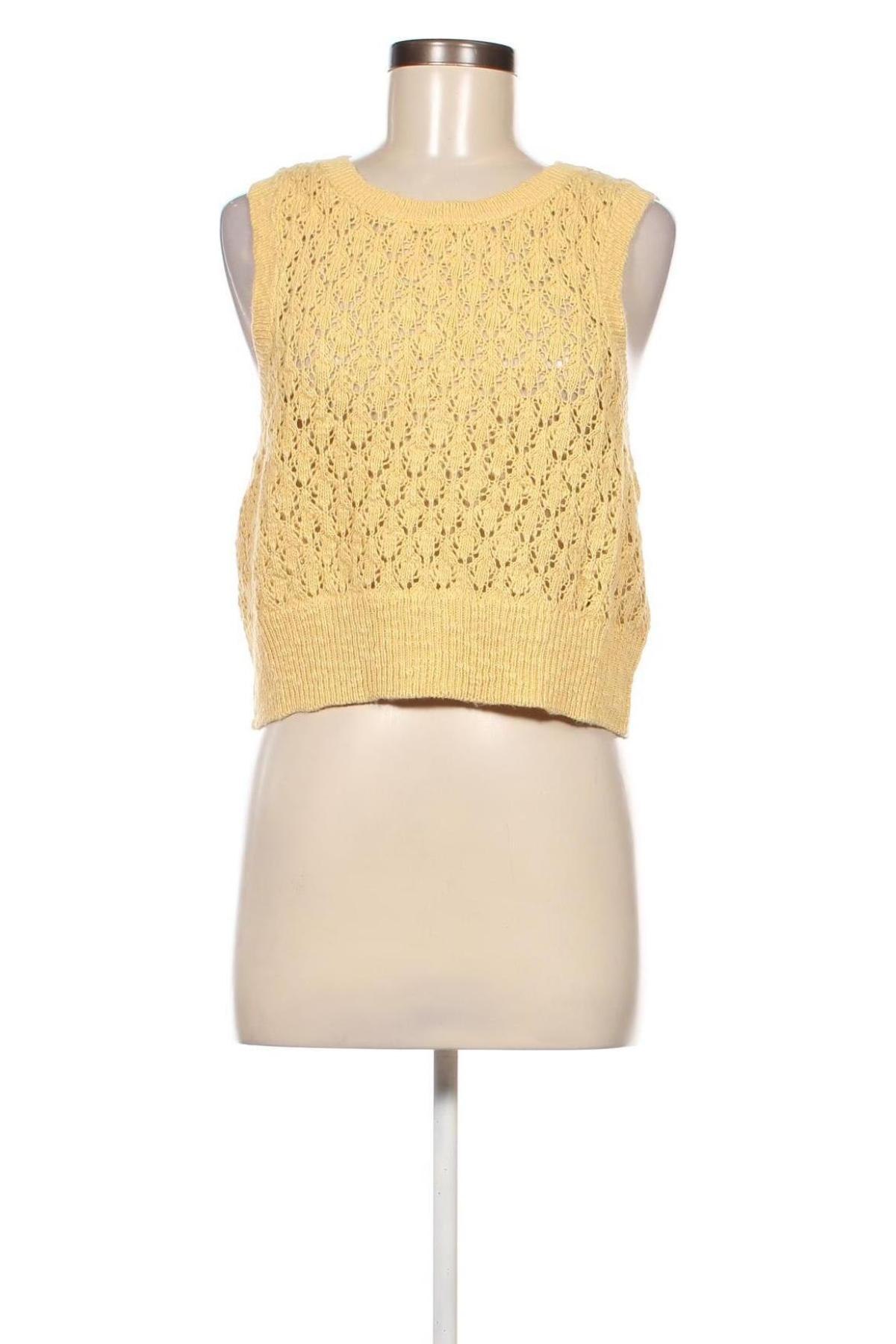 Дамски пуловер Monki, Размер L, Цвят Жълт, Цена 10,78 лв.