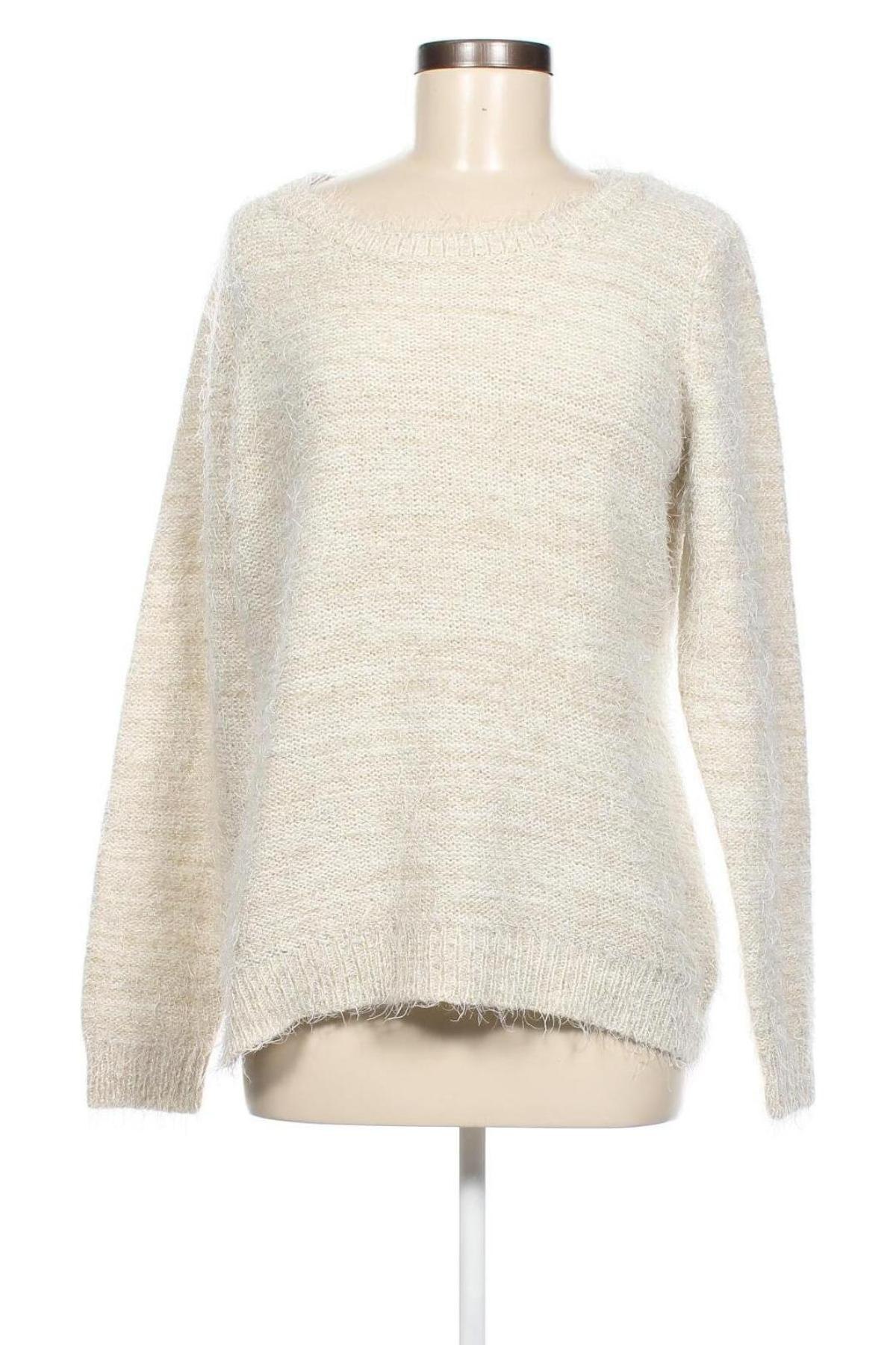 Γυναικείο πουλόβερ Multiblu, Μέγεθος XL, Χρώμα Εκρού, Τιμή 8,07 €