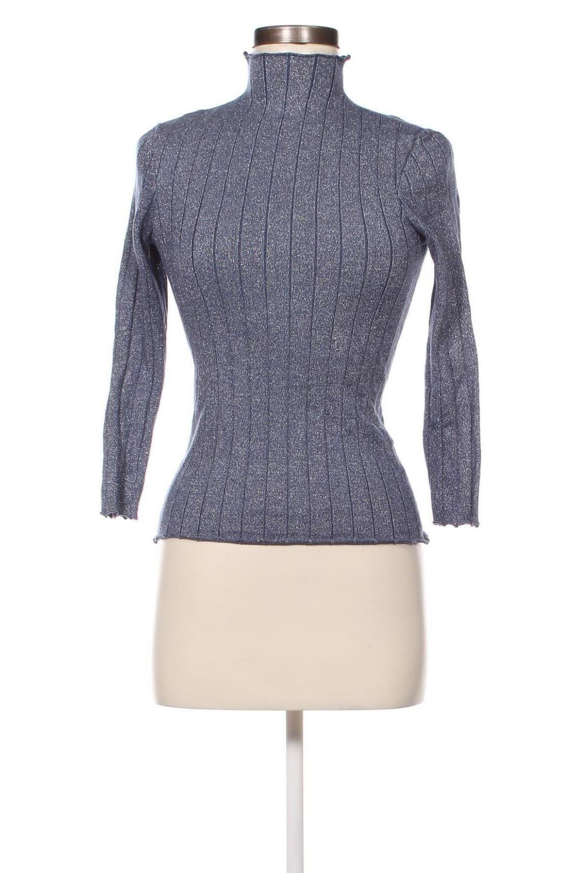 Дамски пуловер Nice & Chic, Размер S, Цвят Син, Цена 7,25 лв.