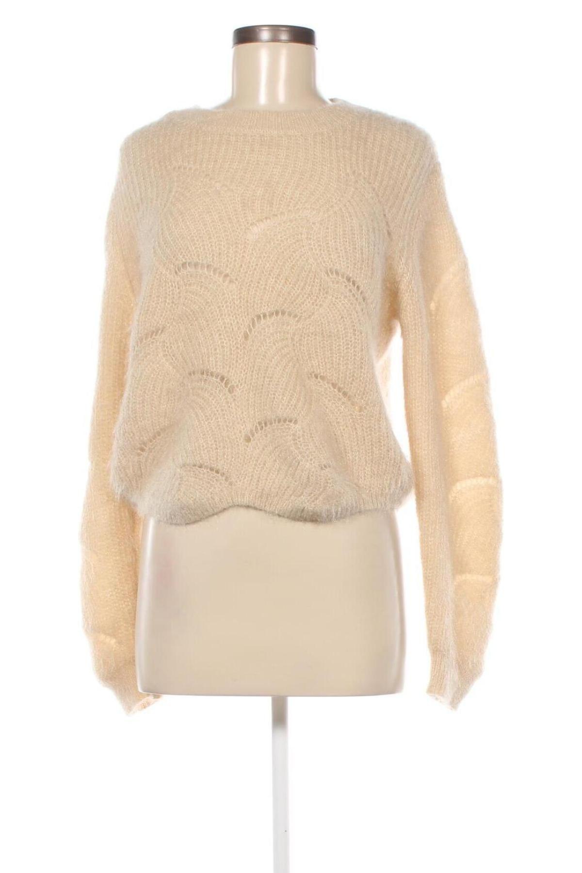 Дамски пуловер Nuna Lie, Размер M, Цвят Бежов, Цена 7,25 лв.