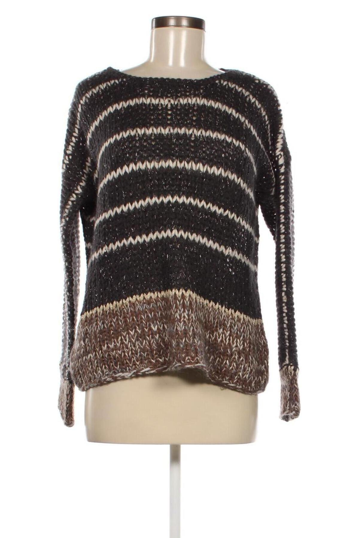 Γυναικείο πουλόβερ Oui, Μέγεθος M, Χρώμα Γκρί, Τιμή 22,46 €