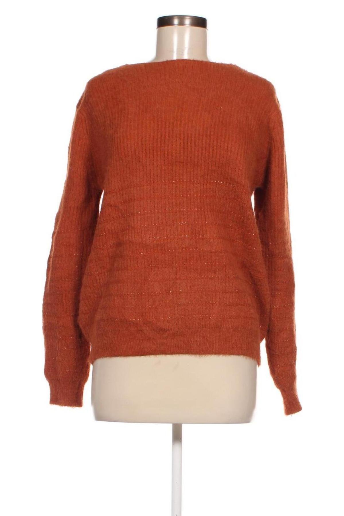 Дамски пуловер Peace N' Love, Размер M, Цвят Оранжев, Цена 8,70 лв.