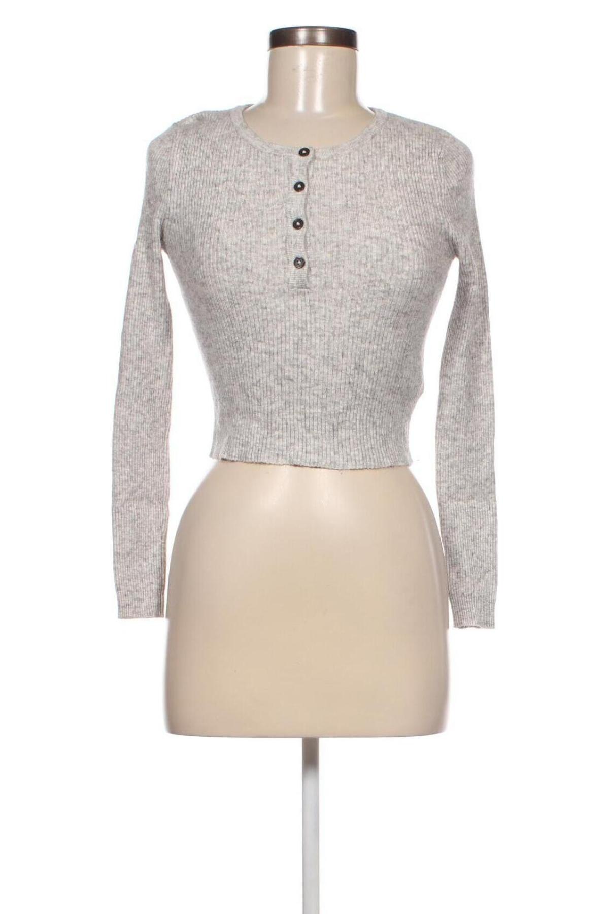 Γυναικείο πουλόβερ Pull&Bear, Μέγεθος M, Χρώμα Γκρί, Τιμή 4,49 €
