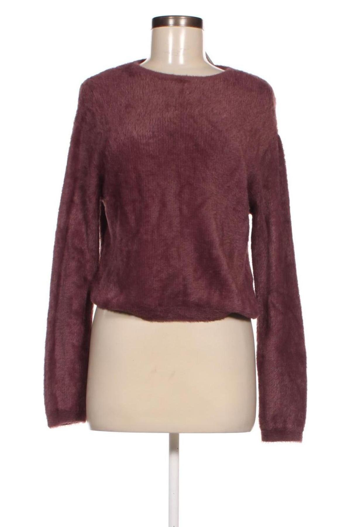 Дамски пуловер Pull&Bear, Размер XS, Цвят Червен, Цена 29,01 лв.