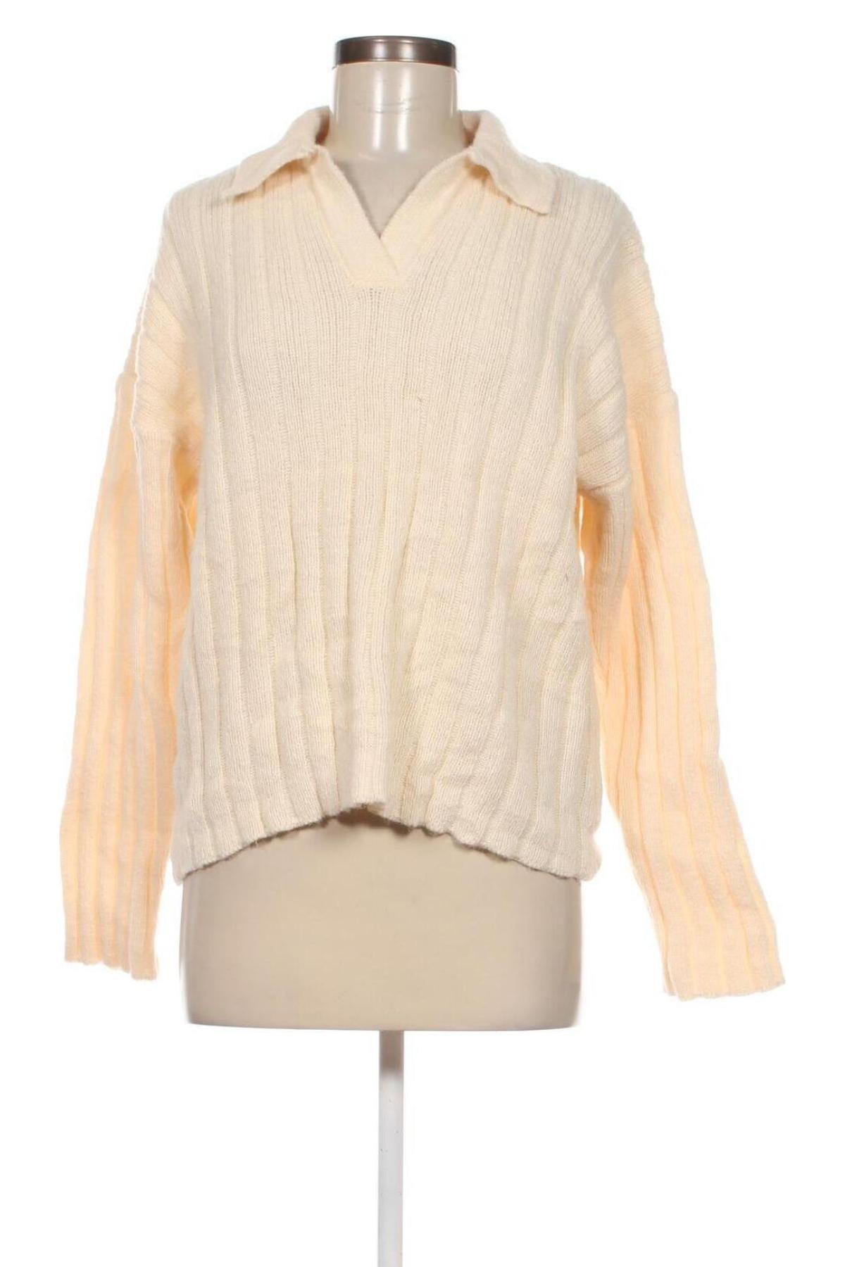 Дамски пуловер SHEIN, Размер XS, Цвят Екрю, Цена 7,25 лв.