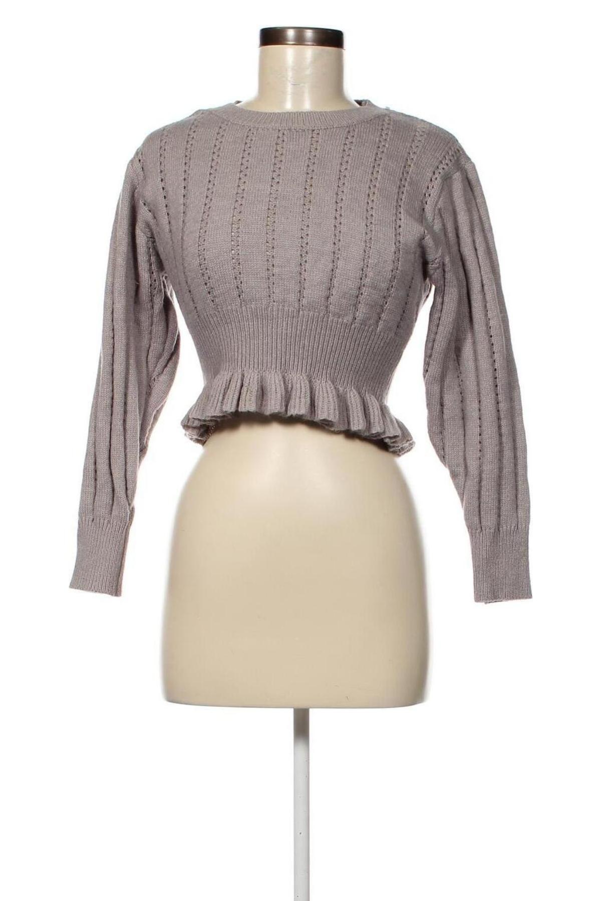 Дамски пуловер SHEIN, Размер M, Цвят Сив, Цена 7,54 лв.