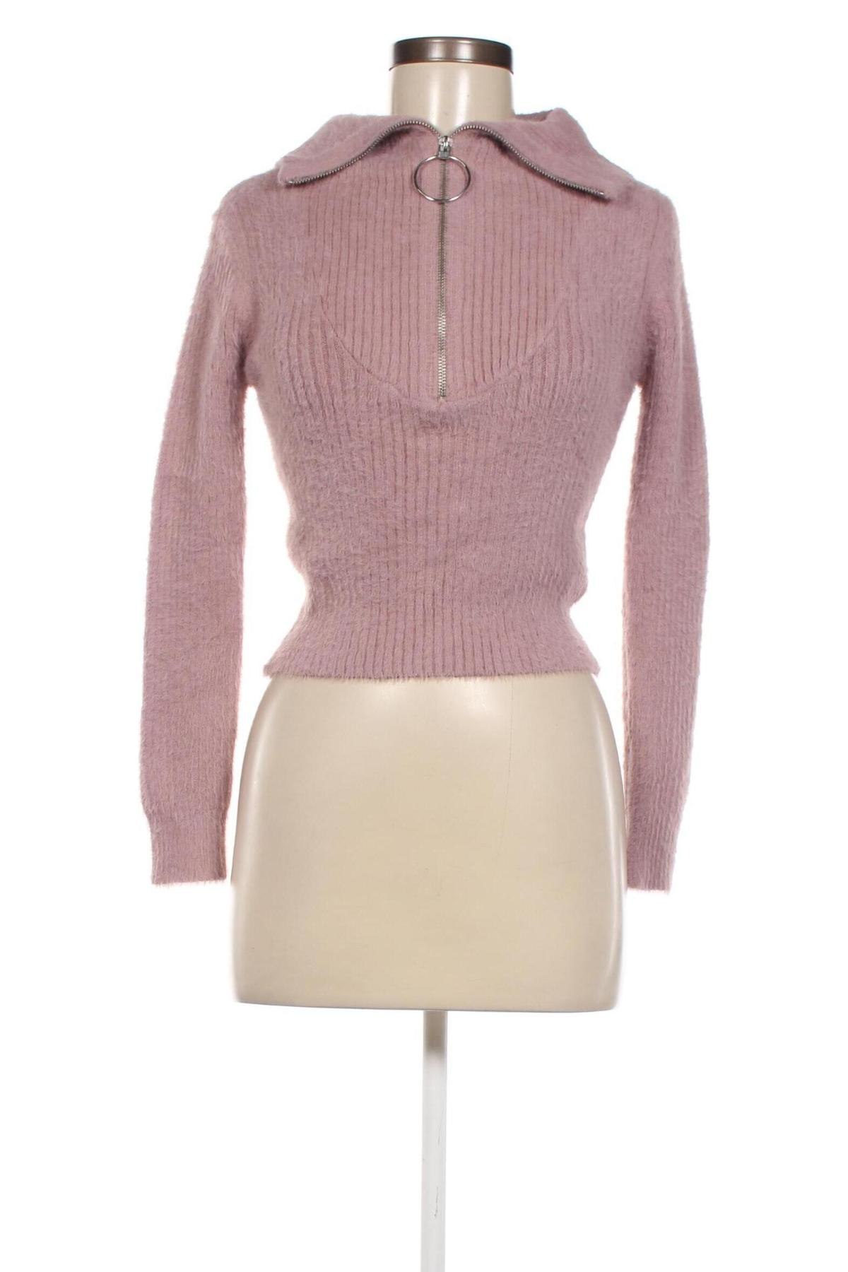 Дамски пуловер Tally Weijl, Размер XS, Цвят Пепел от рози, Цена 13,80 лв.
