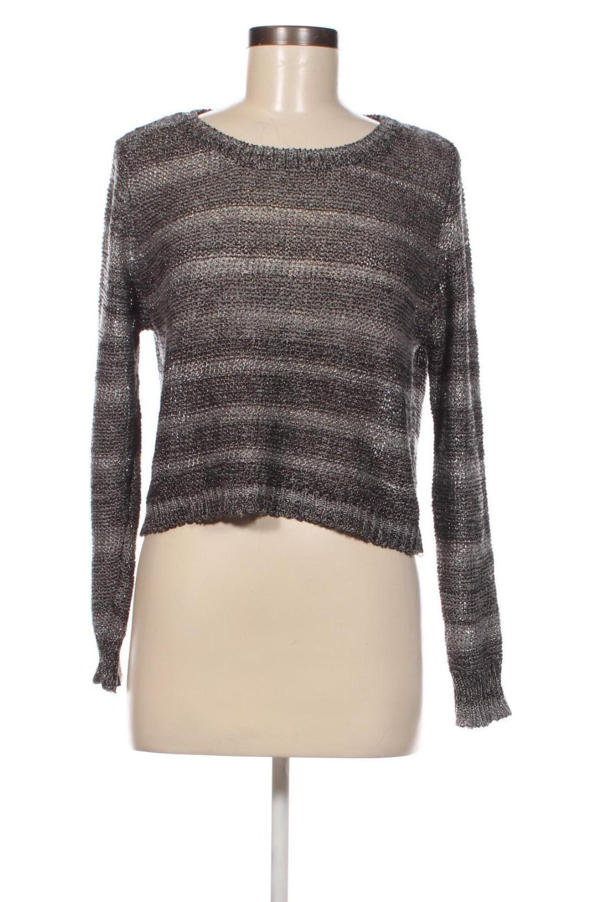 Дамски пуловер Vert De Rage, Размер M, Цвят Сив, Цена 13,34 лв.
