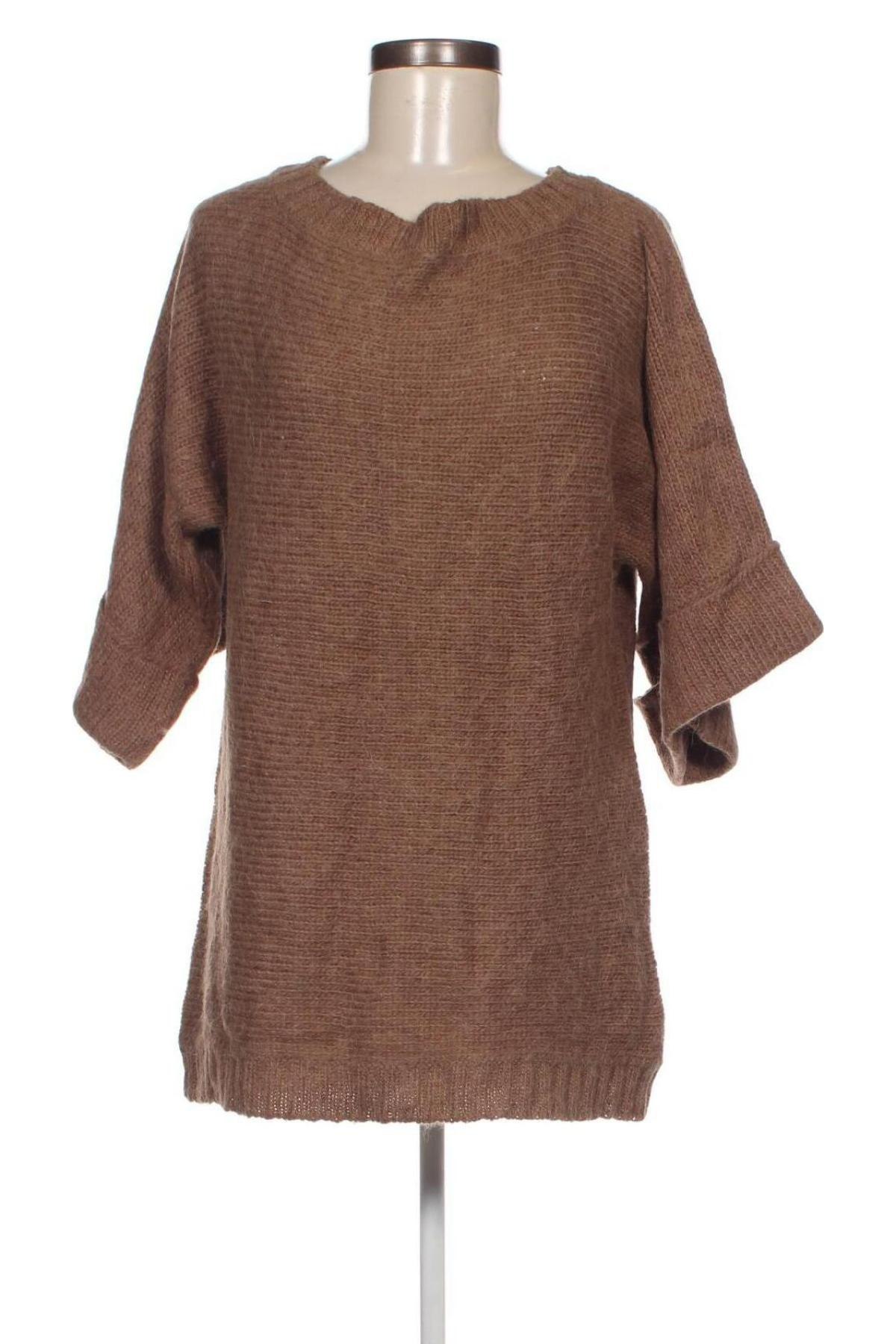 Дамски пуловер Zara, Размер M, Цвят Кафяв, Цена 7,20 лв.