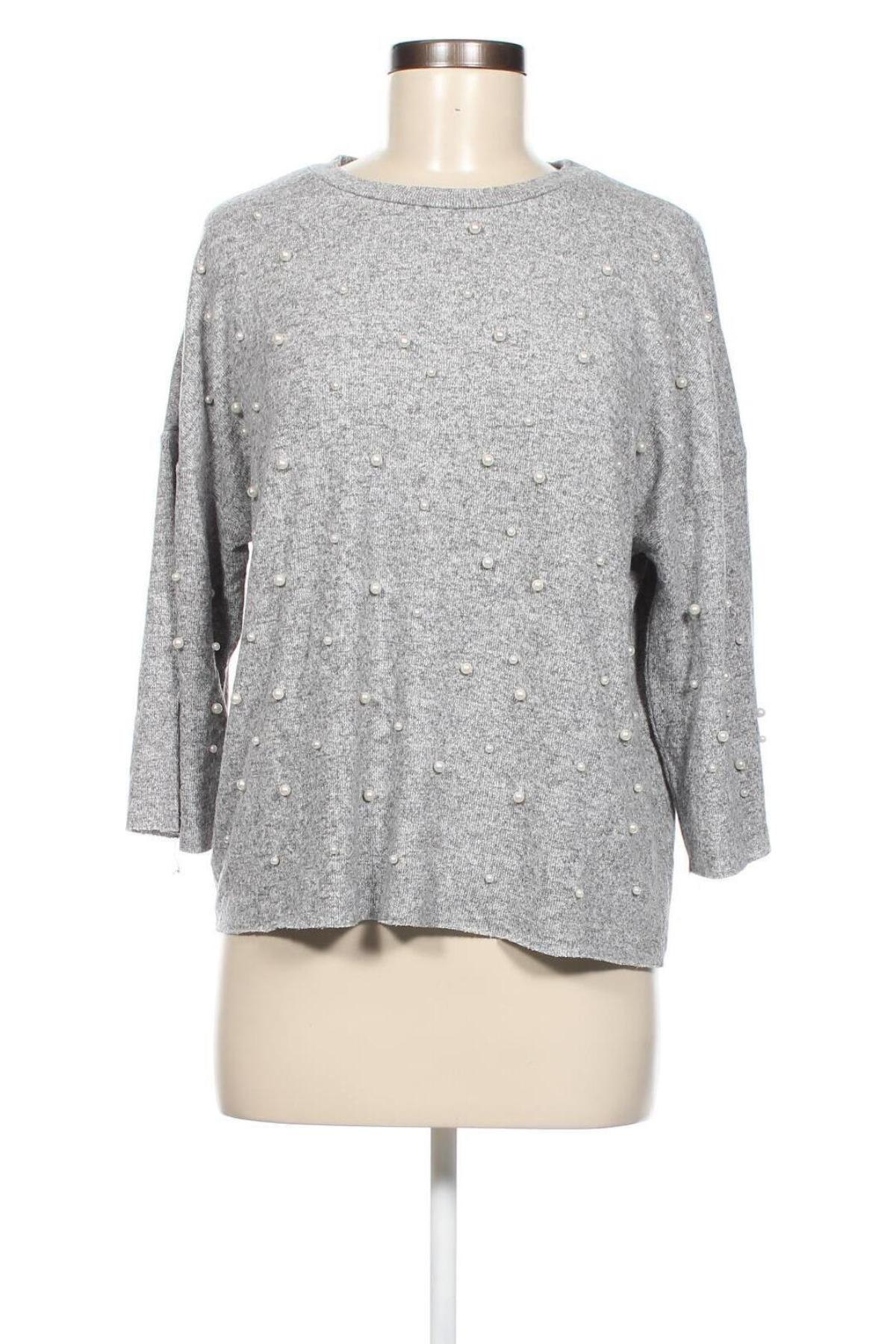 Дамски пуловер Zara, Размер S, Цвят Сив, Цена 8,00 лв.