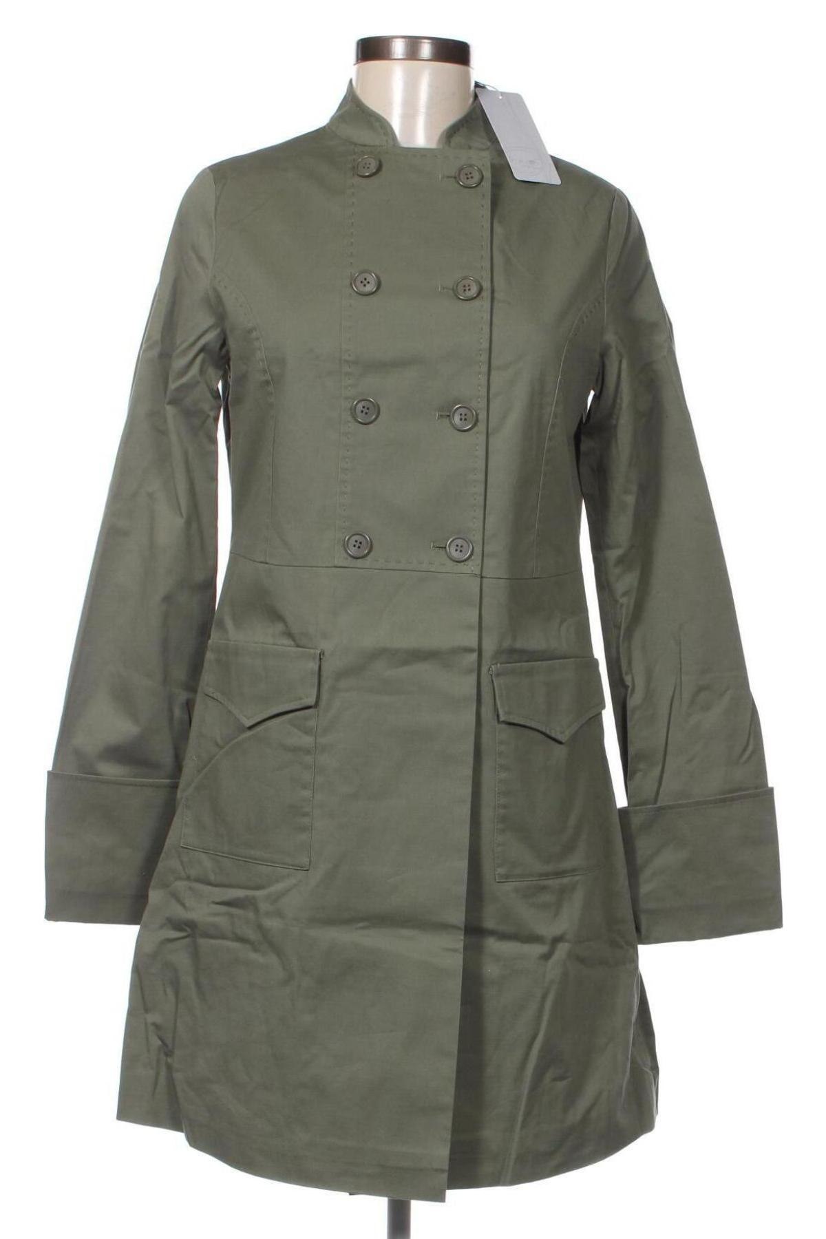 Damen Trench Coat Somewhere, Größe S, Farbe Grün, Preis € 8,43