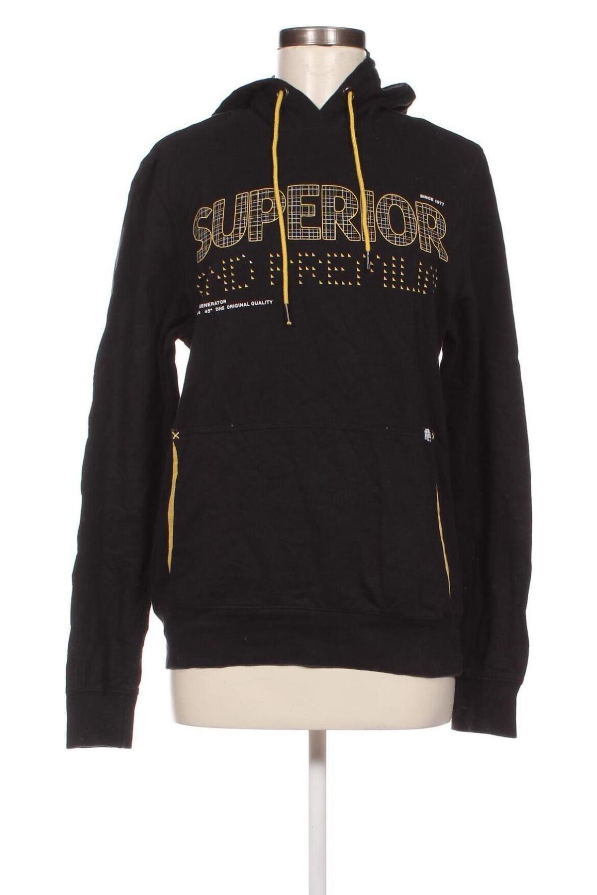 Damen Sweatshirt Bershka, Größe M, Farbe Schwarz, Preis 20,18 €