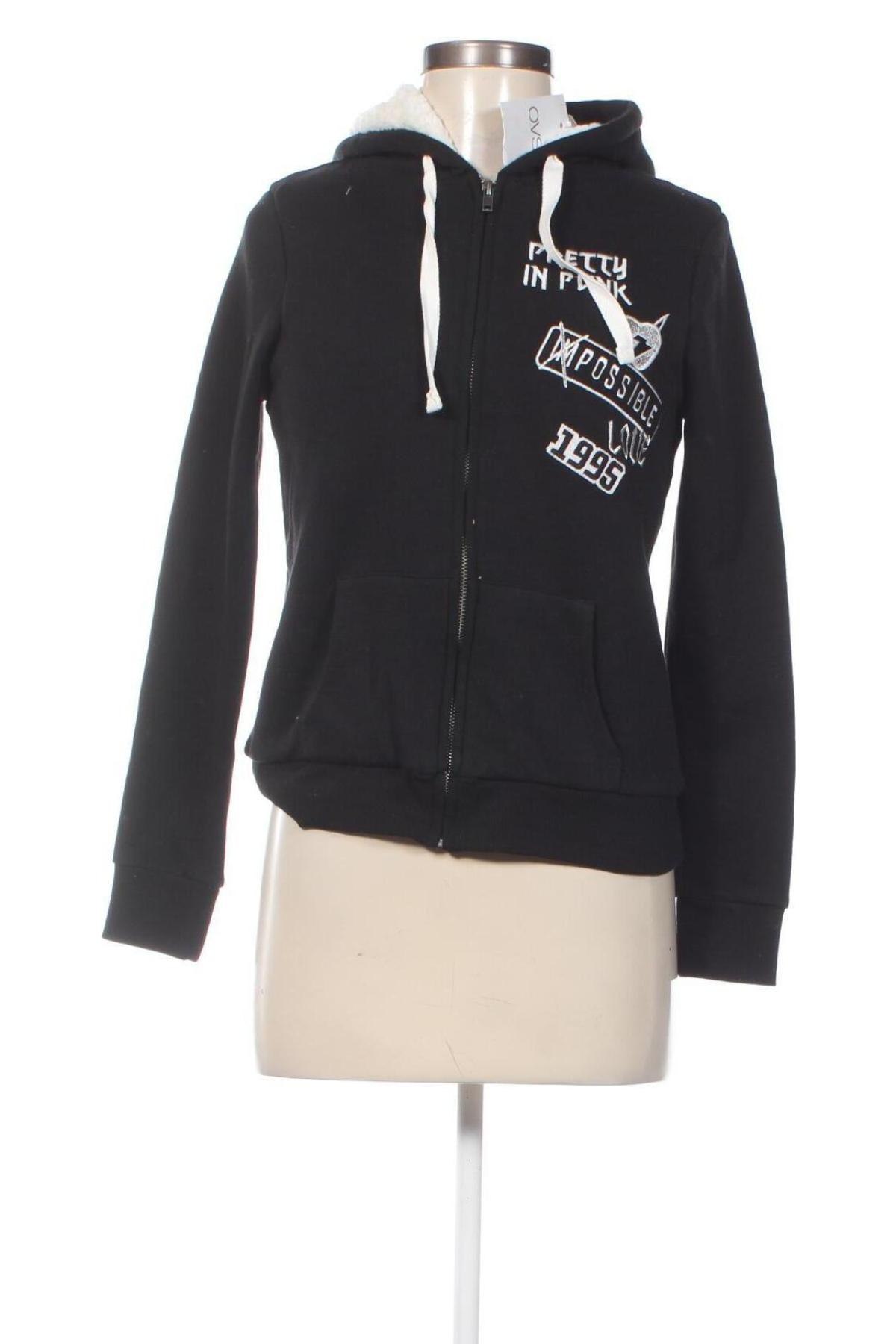 Damen Sweatshirt Oviesse, Größe XS, Farbe Schwarz, Preis 23,71 €