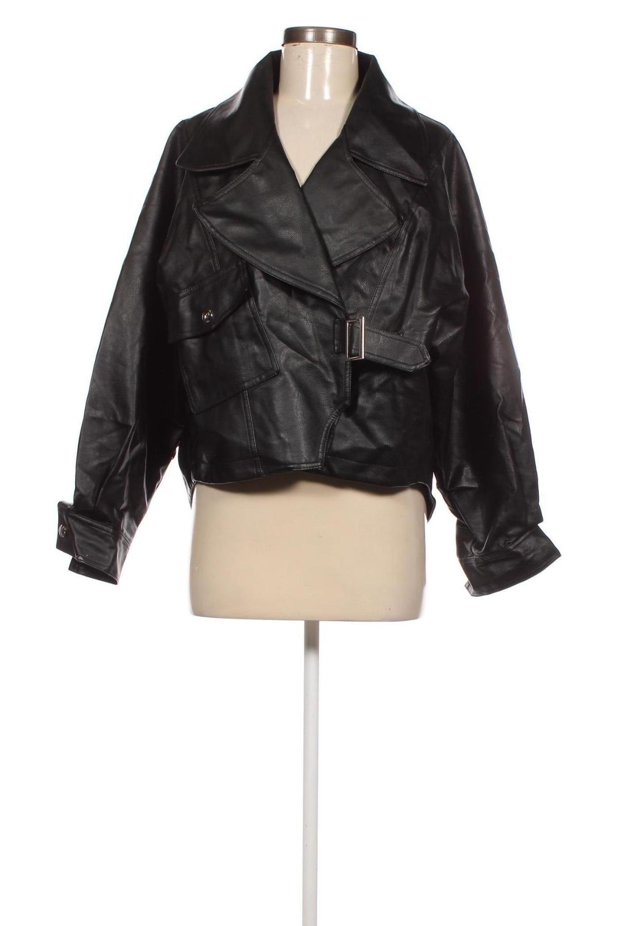 Dámská kožená bunda , Velikost XL, Barva Černá, Cena  406,00 Kč
