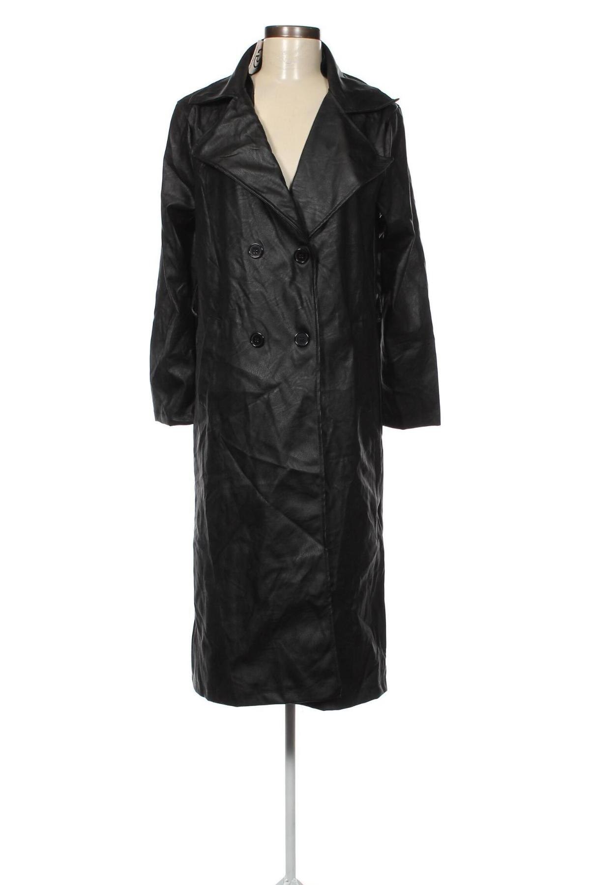 Damen Lederjacke, Größe M, Farbe Schwarz, Preis 9,21 €