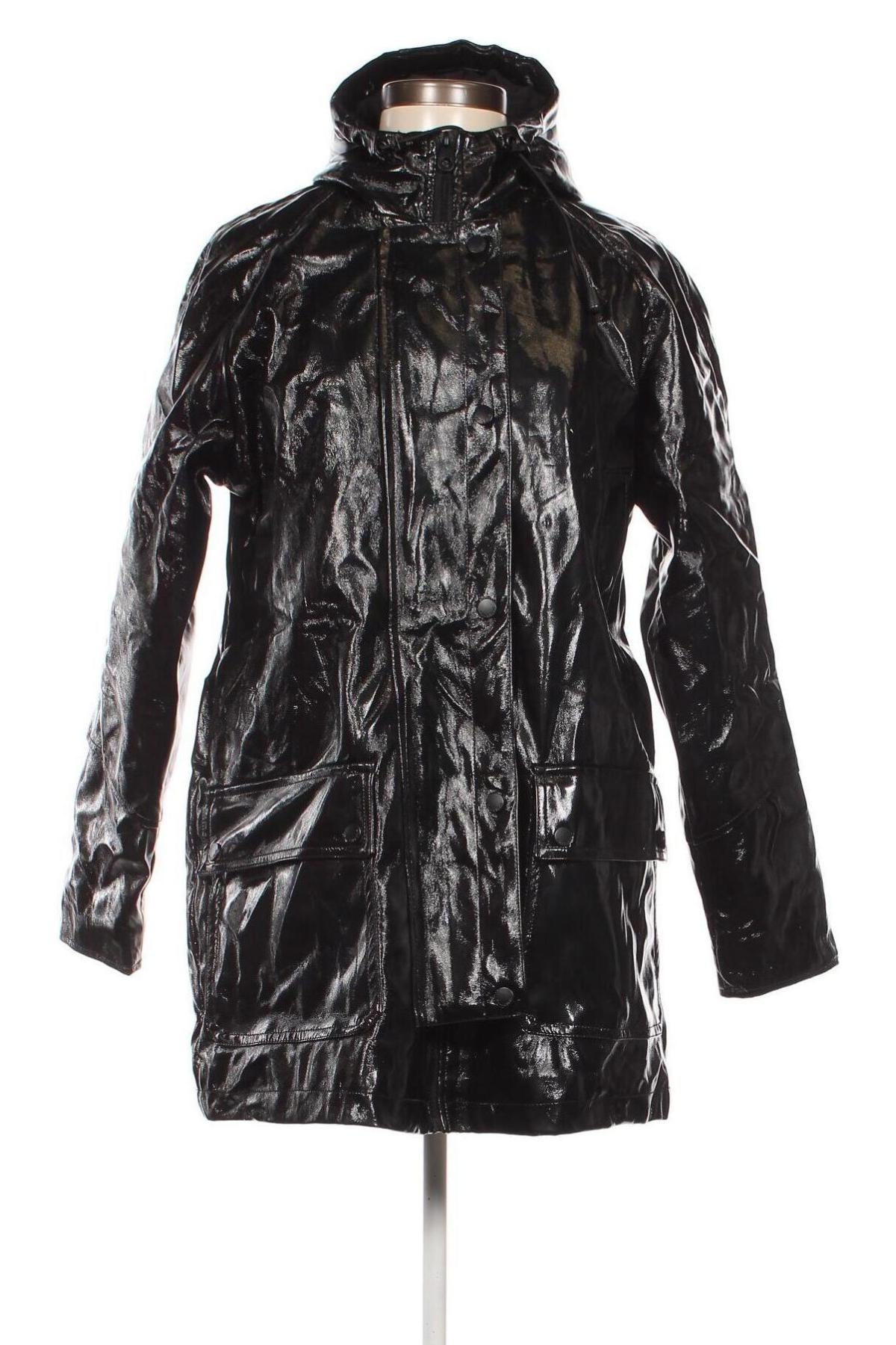 Damen Lederjacke Pull&Bear, Größe S, Farbe Schwarz, Preis 5,46 €