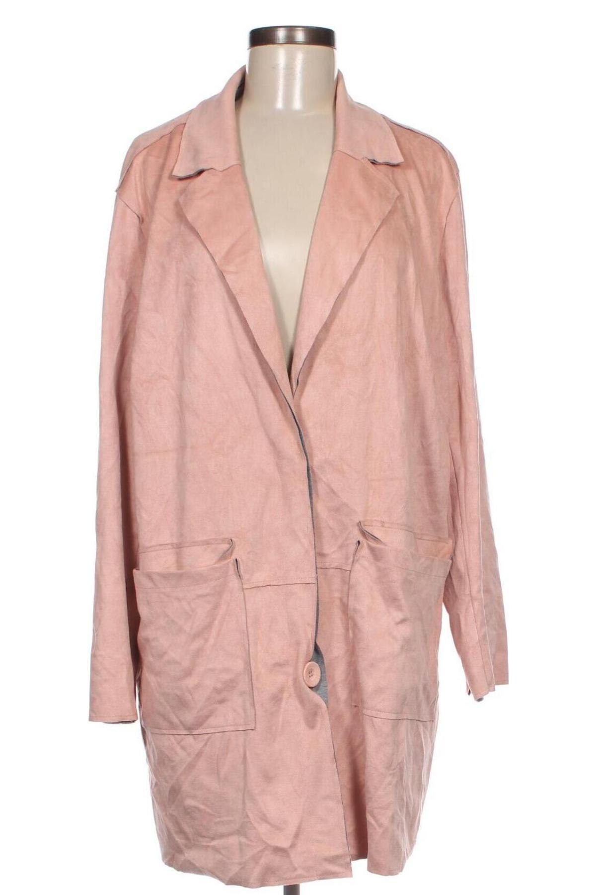 Дамско палто, Размер XL, Цвят Розов, Цена 14,08 лв.