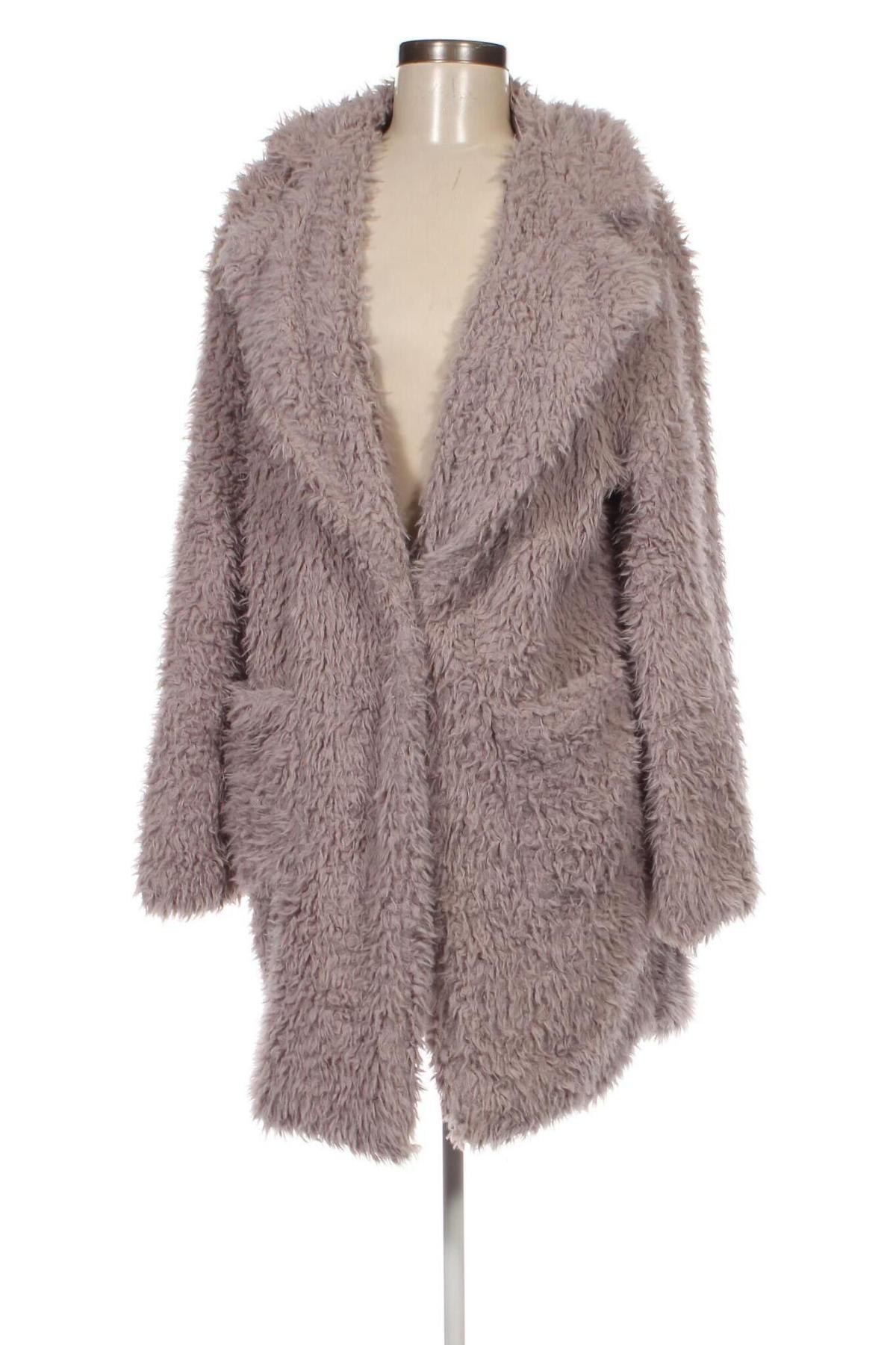 Дамско палто Amisu, Размер L, Цвят Лилав, Цена 32,10 лв.