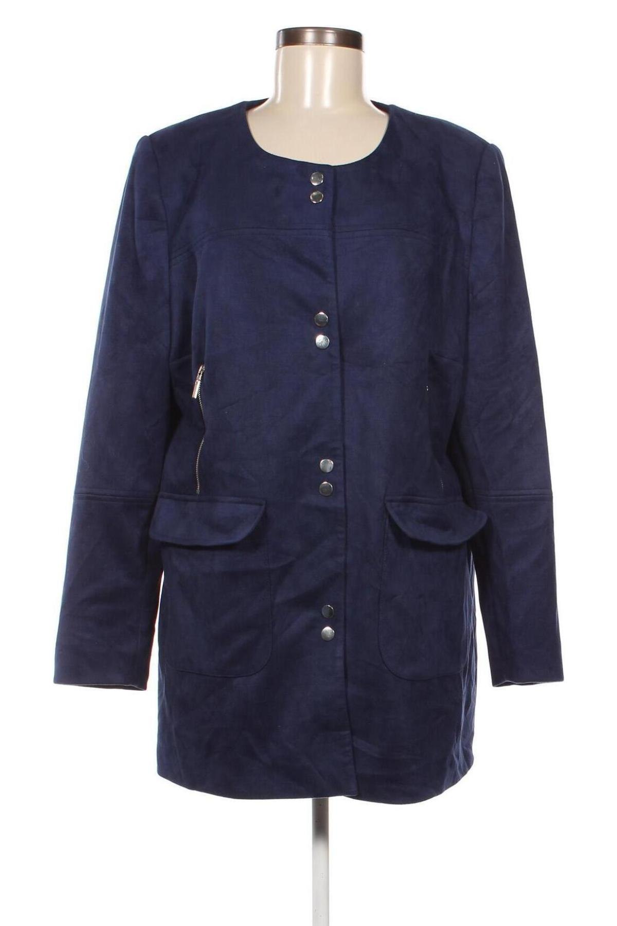 Γυναικείο παλτό Christine Laure, Μέγεθος L, Χρώμα Μπλέ, Τιμή 14,57 €