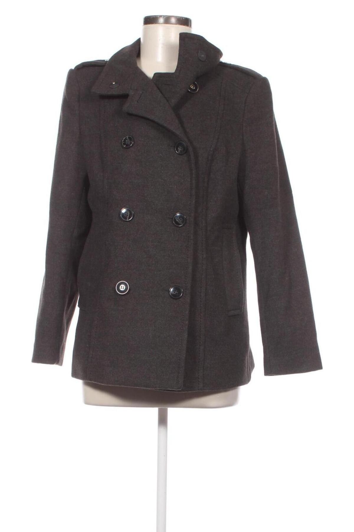 Дамско палто H&M, Размер XL, Цвят Сив, Цена 37,45 лв.