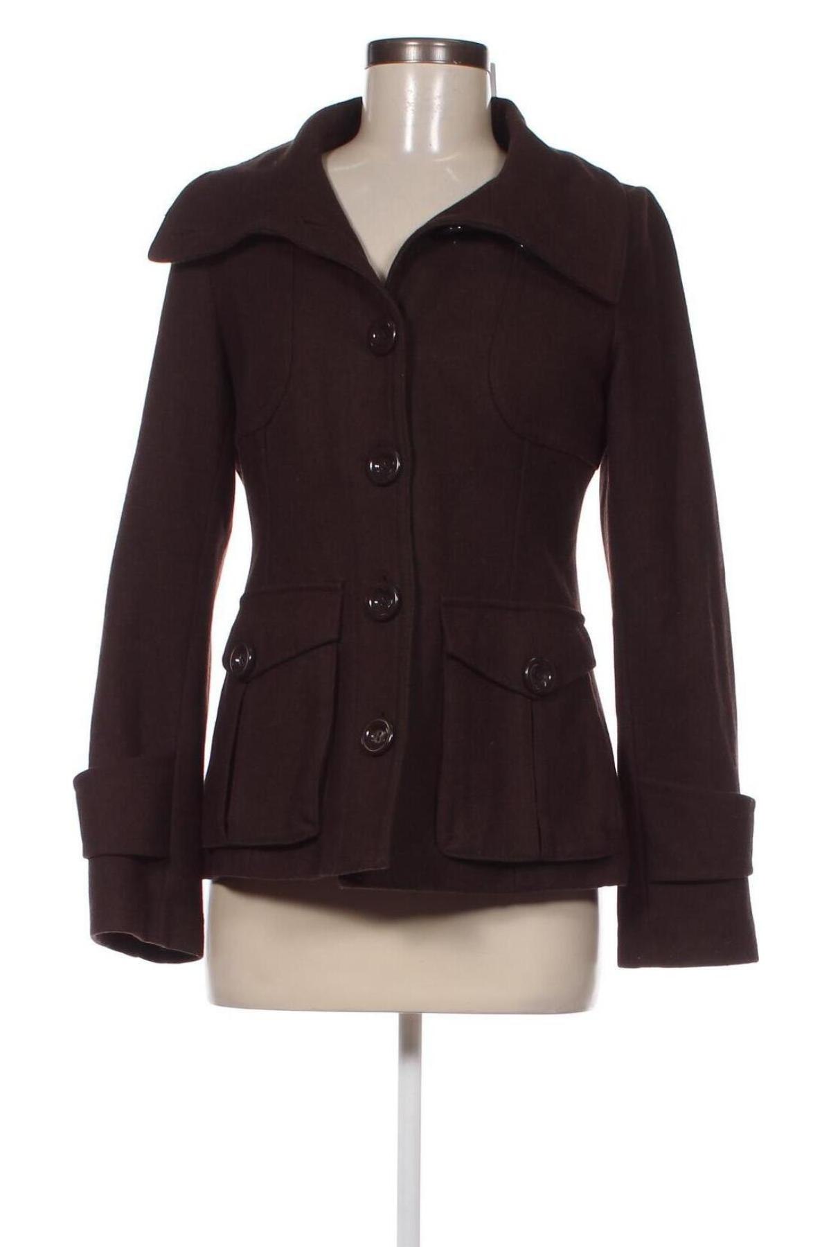 Palton de femei H&M, Mărime S, Culoare Maro, Preț 158,39 Lei
