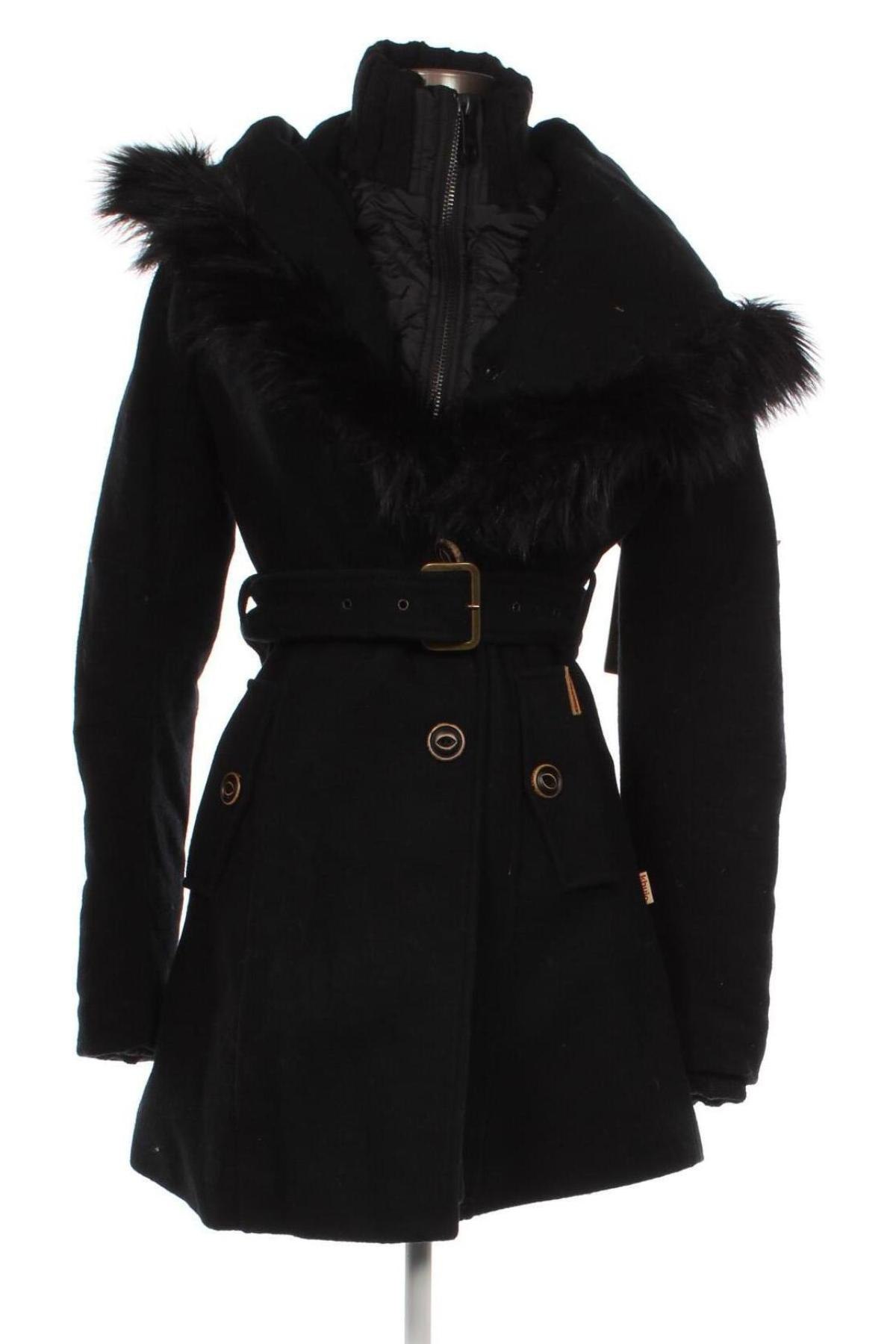 Γυναικείο παλτό Khujo, Μέγεθος S, Χρώμα Μαύρο, Τιμή 210,82 €