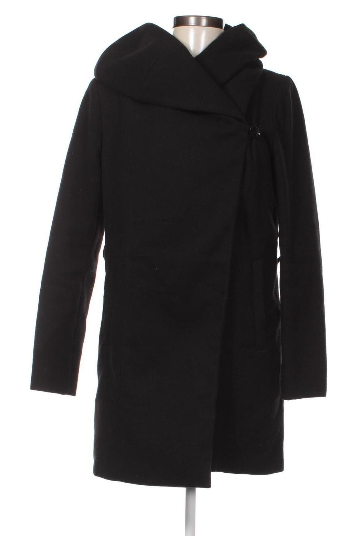 Дамско палто Mohito, Размер M, Цвят Черен, Цена 19,07 лв.