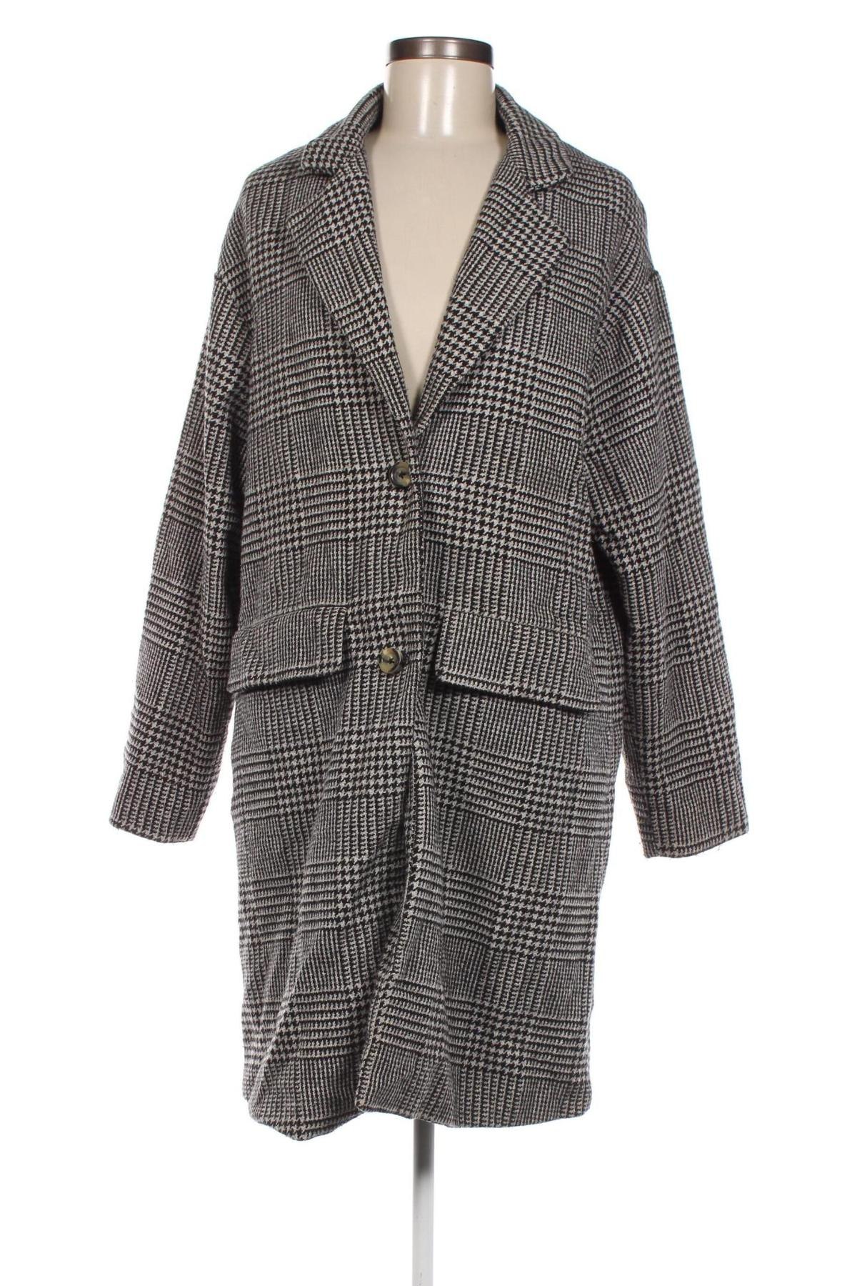 Дамско палто Pull&Bear, Размер S, Цвят Многоцветен, Цена 77,00 лв.