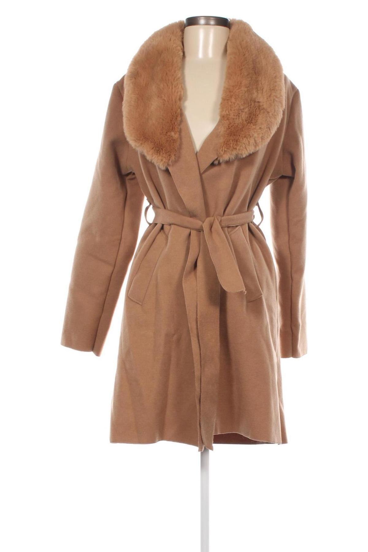 Дамско палто Tu, Размер S, Цвят Кафяв, Цена 37,84 лв.