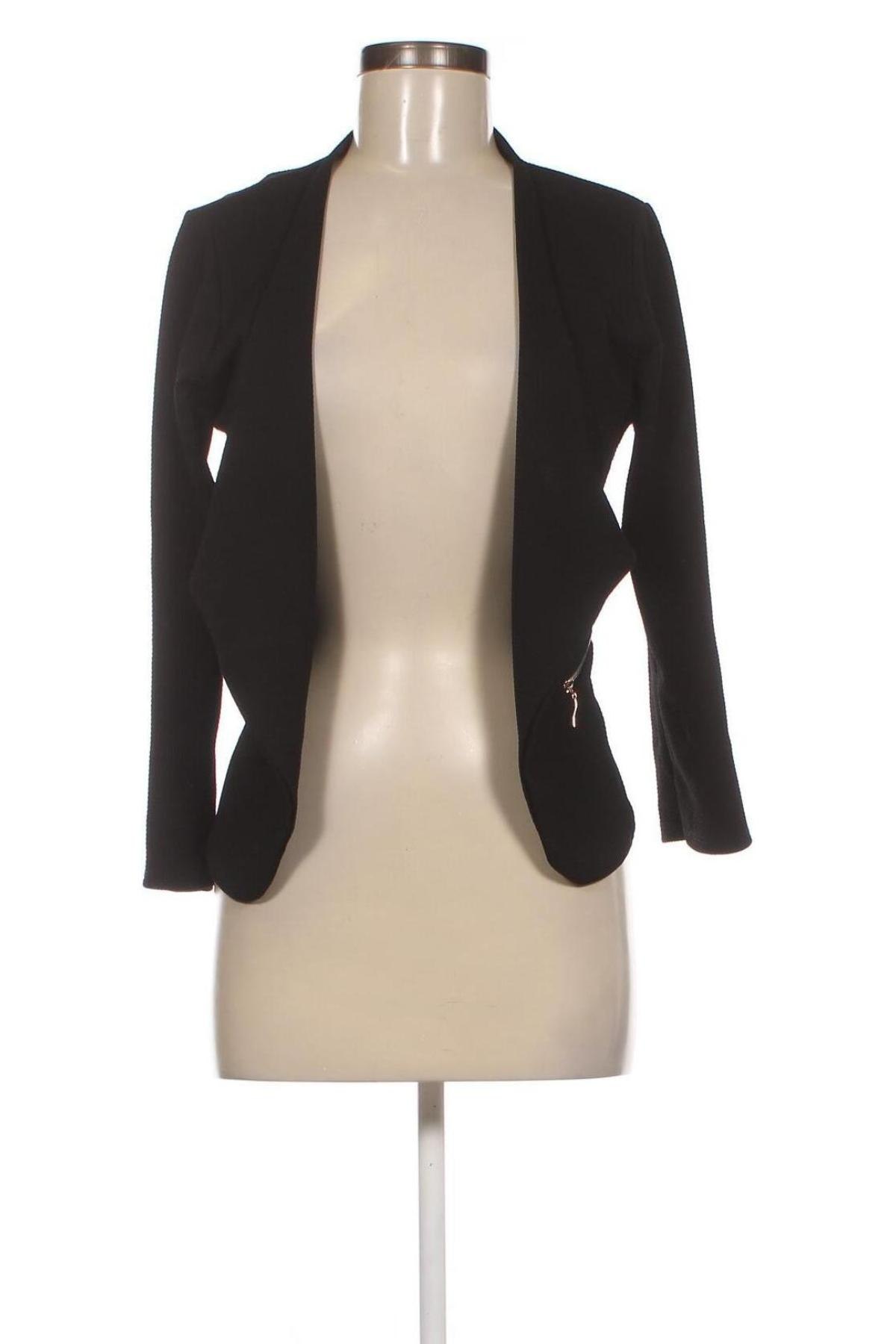 Γυναικείο σακάκι Piazza Italia, Μέγεθος M, Χρώμα Μαύρο, Τιμή 7,35 €
