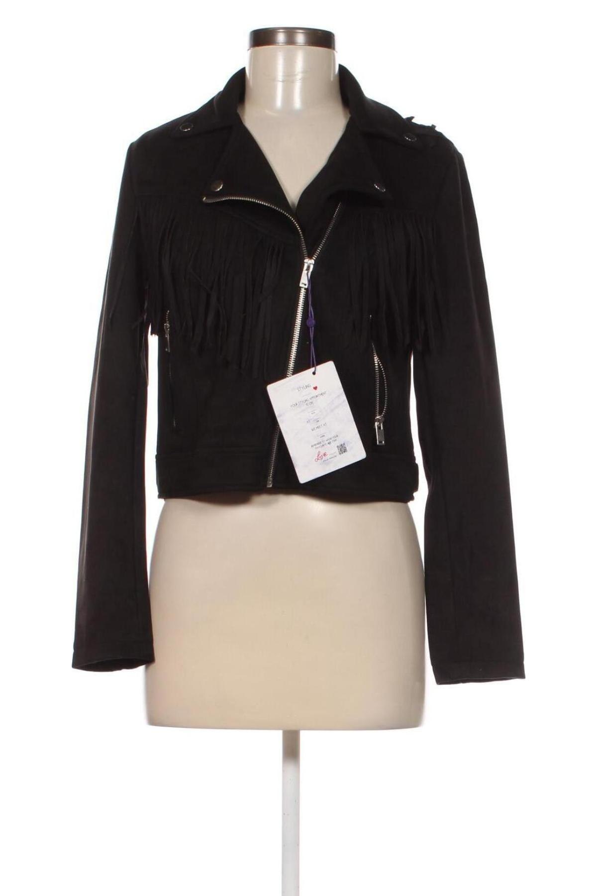 Γυναικείο μπουφάν Ajc, Μέγεθος XS, Χρώμα Μαύρο, Τιμή 17,07 €