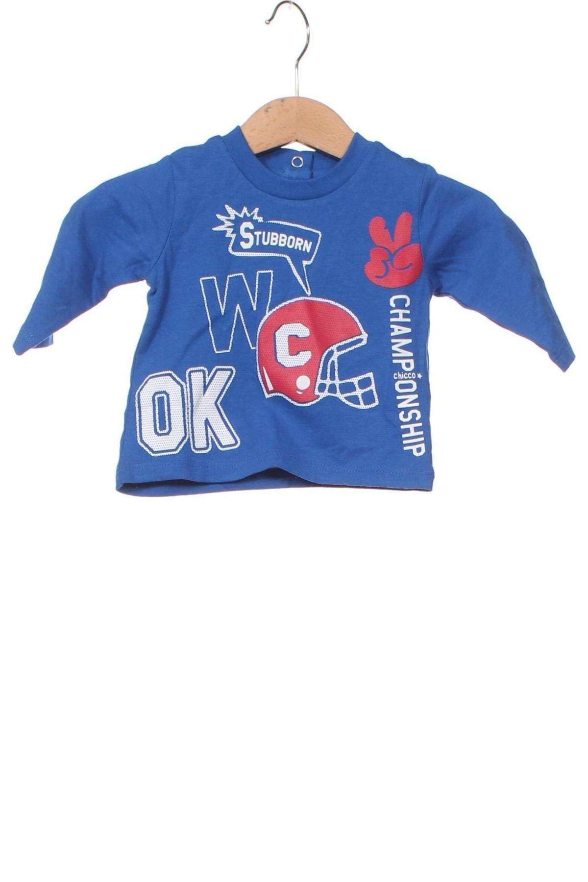 Bluză pentru copii Chicco, Mărime 2-3m/ 56-62 cm, Culoare Albastru, Preț 39,18 Lei