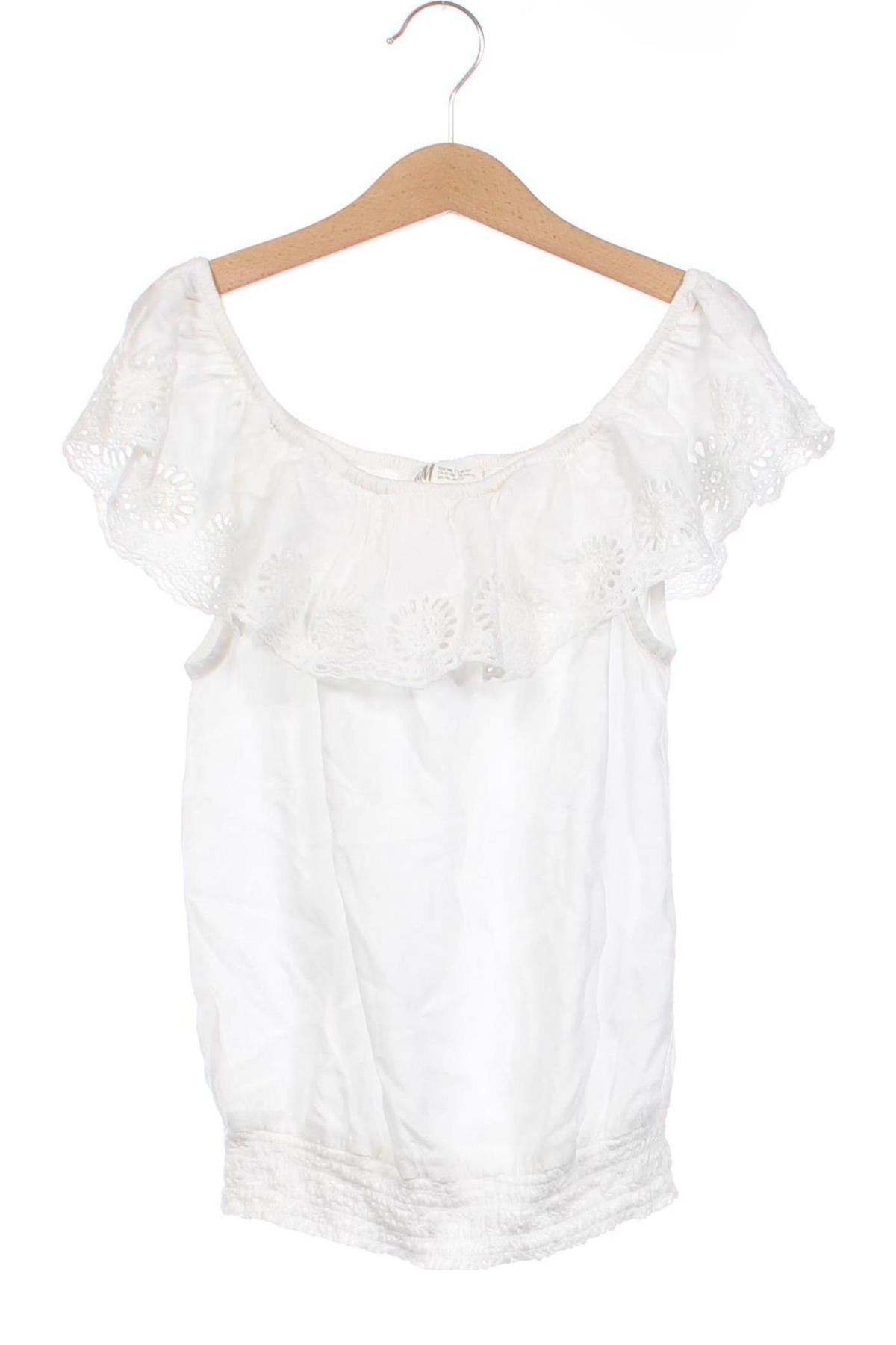 Детска блуза H&M, Размер 10-11y/ 146-152 см, Цвят Бял, Цена 34,00 лв.
