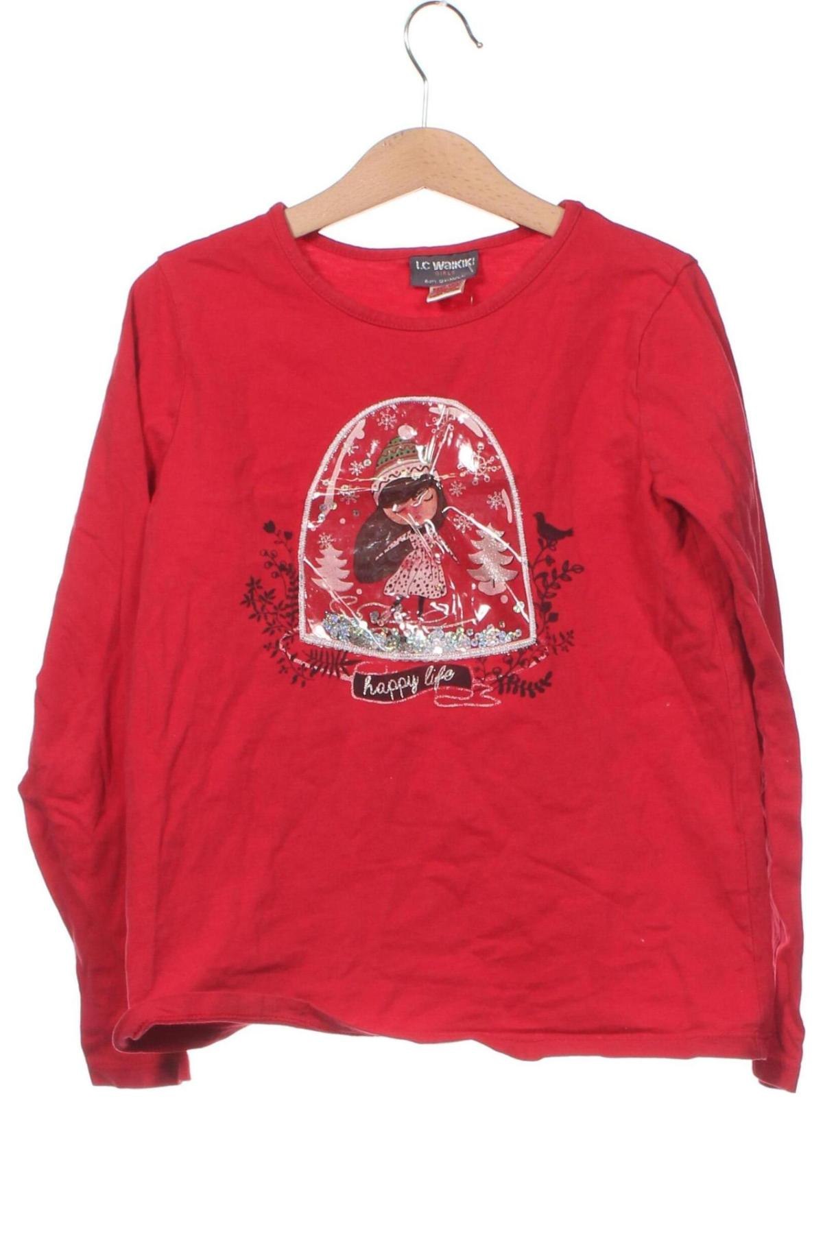 Dziecięca bluzka LC Waikiki, Rozmiar 8-9y/ 134-140 cm, Kolor Czerwony, Cena 36,78 zł