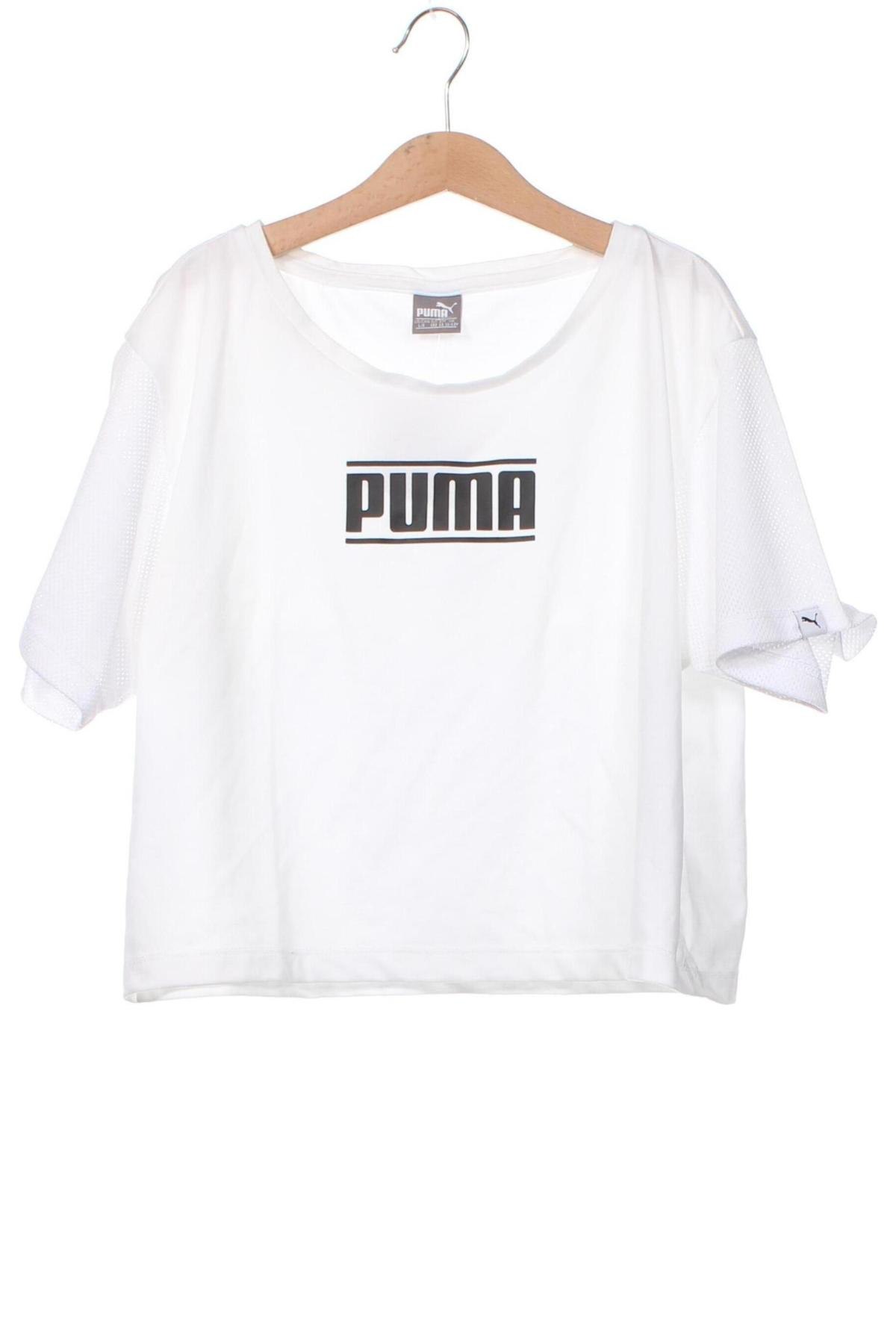 Kinder Shirt PUMA, Größe 11-12y/ 152-158 cm, Farbe Weiß, Preis 22,96 €