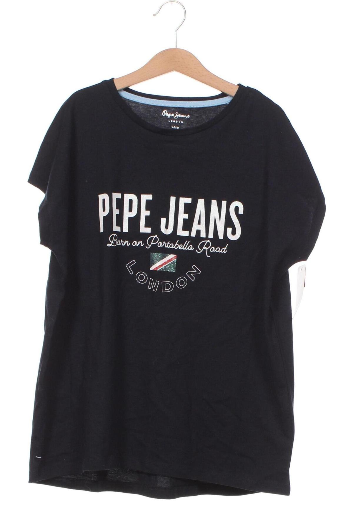 Dziecięca bluzka Pepe Jeans, Rozmiar 13-14y/ 164-168 cm, Kolor Niebieski, Cena 48,16 zł