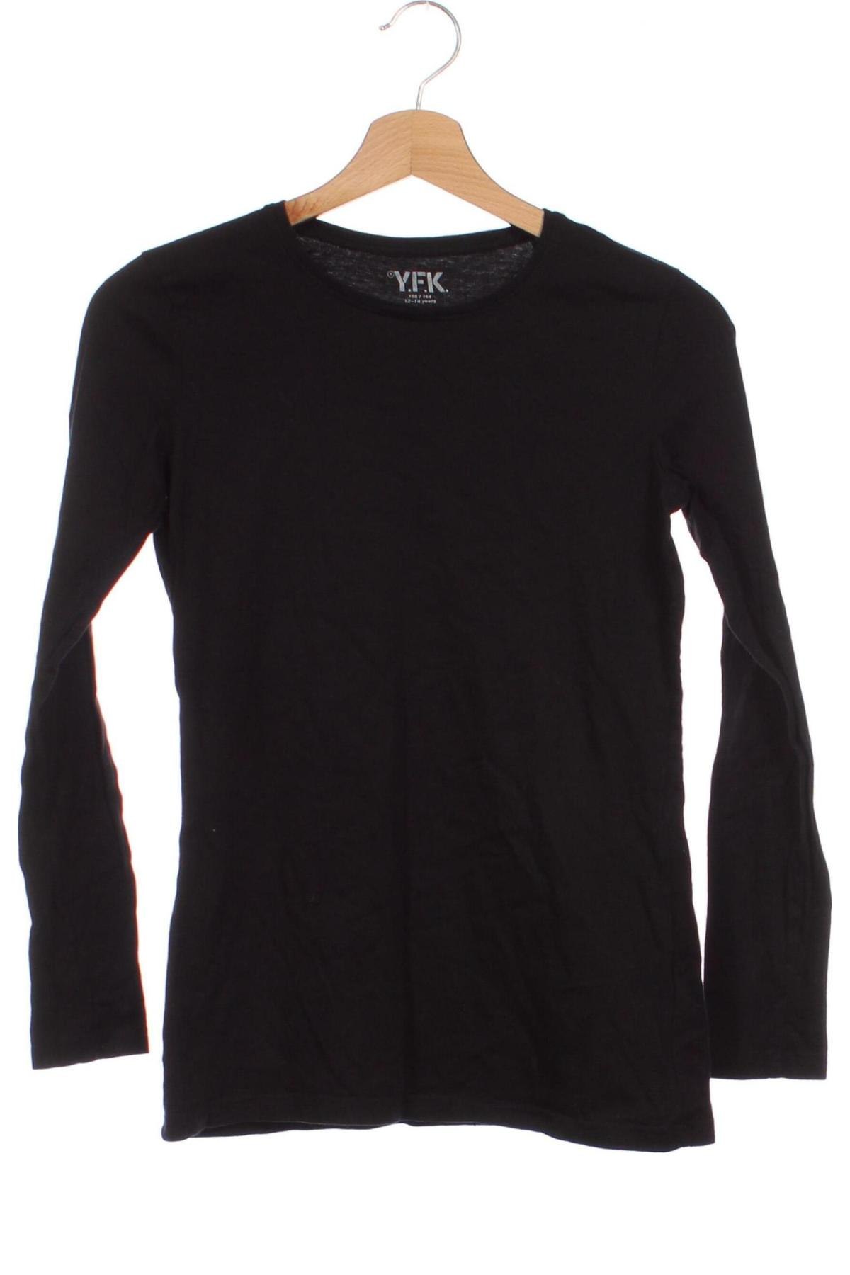 Детска блуза Y.F.K., Размер 12-13y/ 158-164 см, Цвят Черен, Цена 6,72 лв.