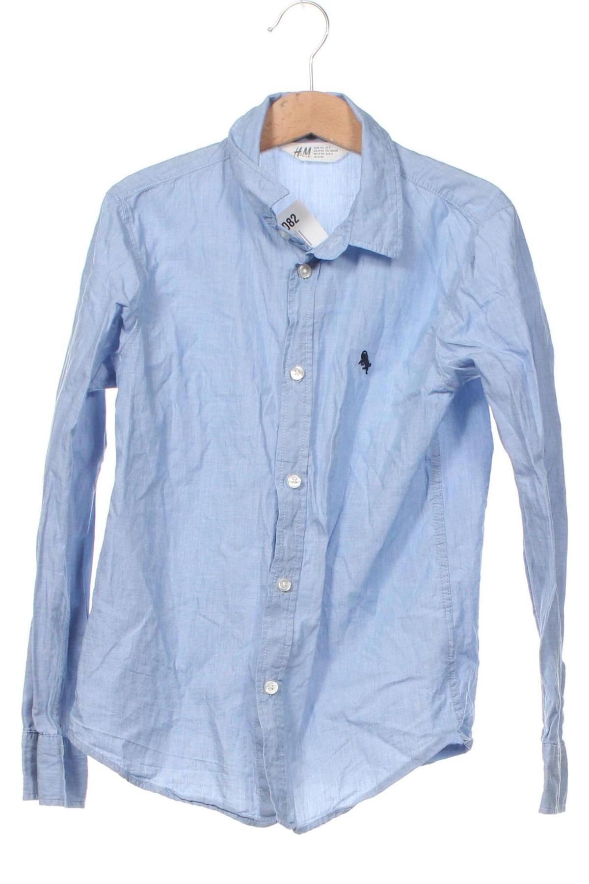 Παιδικό πουκάμισο H&M, Μέγεθος 8-9y/ 134-140 εκ., Χρώμα Μπλέ, Τιμή 8,18 €