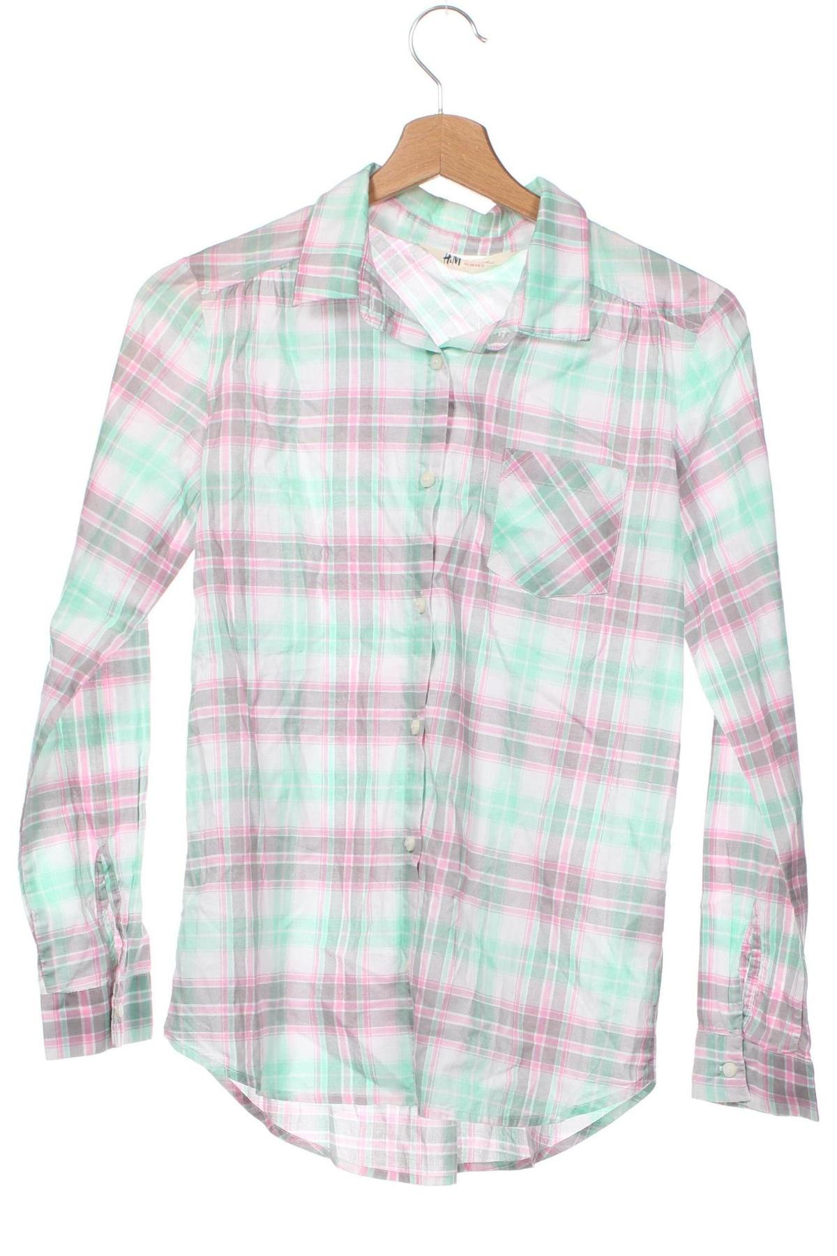 Kinderhemd H&M, Größe 12-13y/ 158-164 cm, Farbe Mehrfarbig, Preis € 2,71