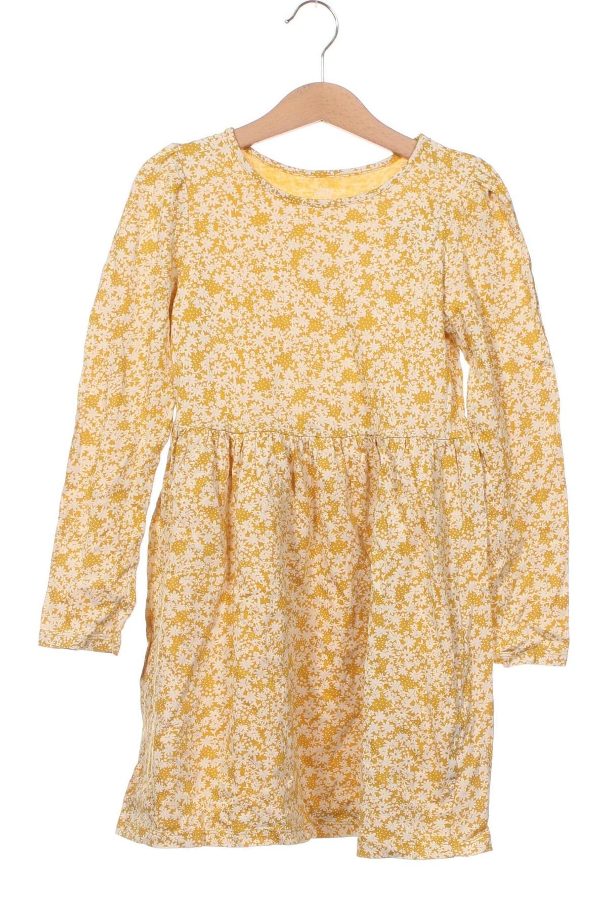 Детска рокля H&M, Размер 6-7y/ 122-128 см, Цвят Жълт, Цена 24,00 лв.