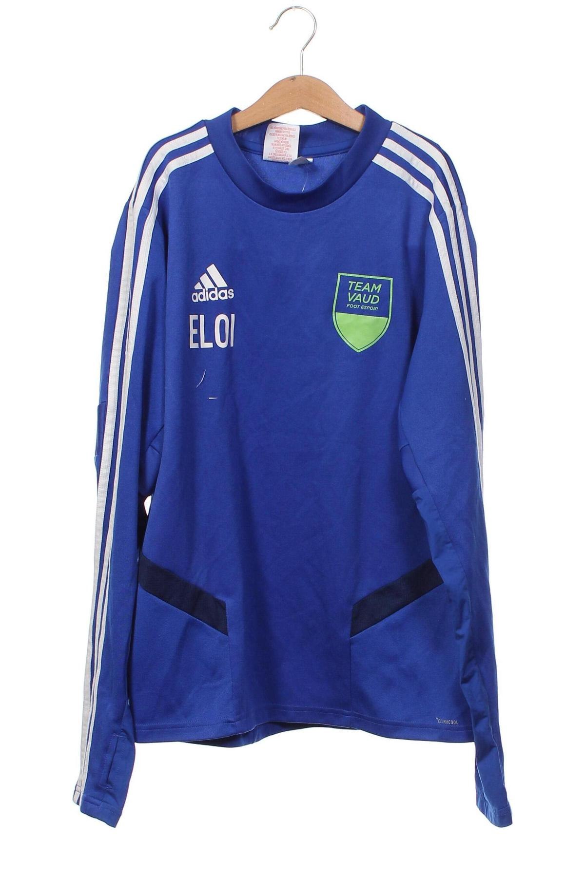 Detská športová blúzka  Adidas, Veľkosť 12-13y/ 158-164 cm, Farba Modrá, Cena  4,54 €