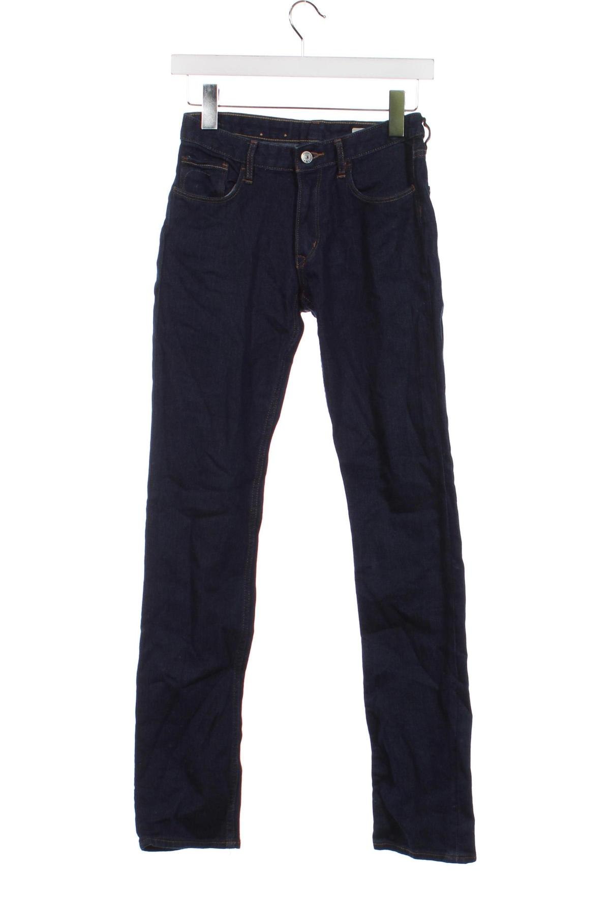 Dětské džíny  H&M, Velikost 13-14y/ 164-168 cm, Barva Modrá, Cena  100,00 Kč