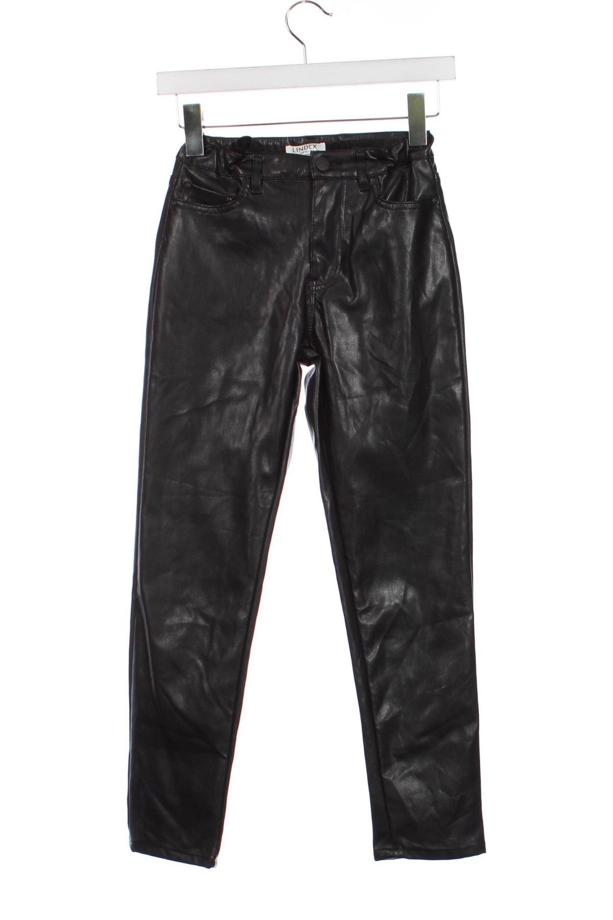 Dětské kožené kalhoty  Lindex, Velikost 11-12y/ 152-158 cm, Barva Černá, Cena  542,00 Kč